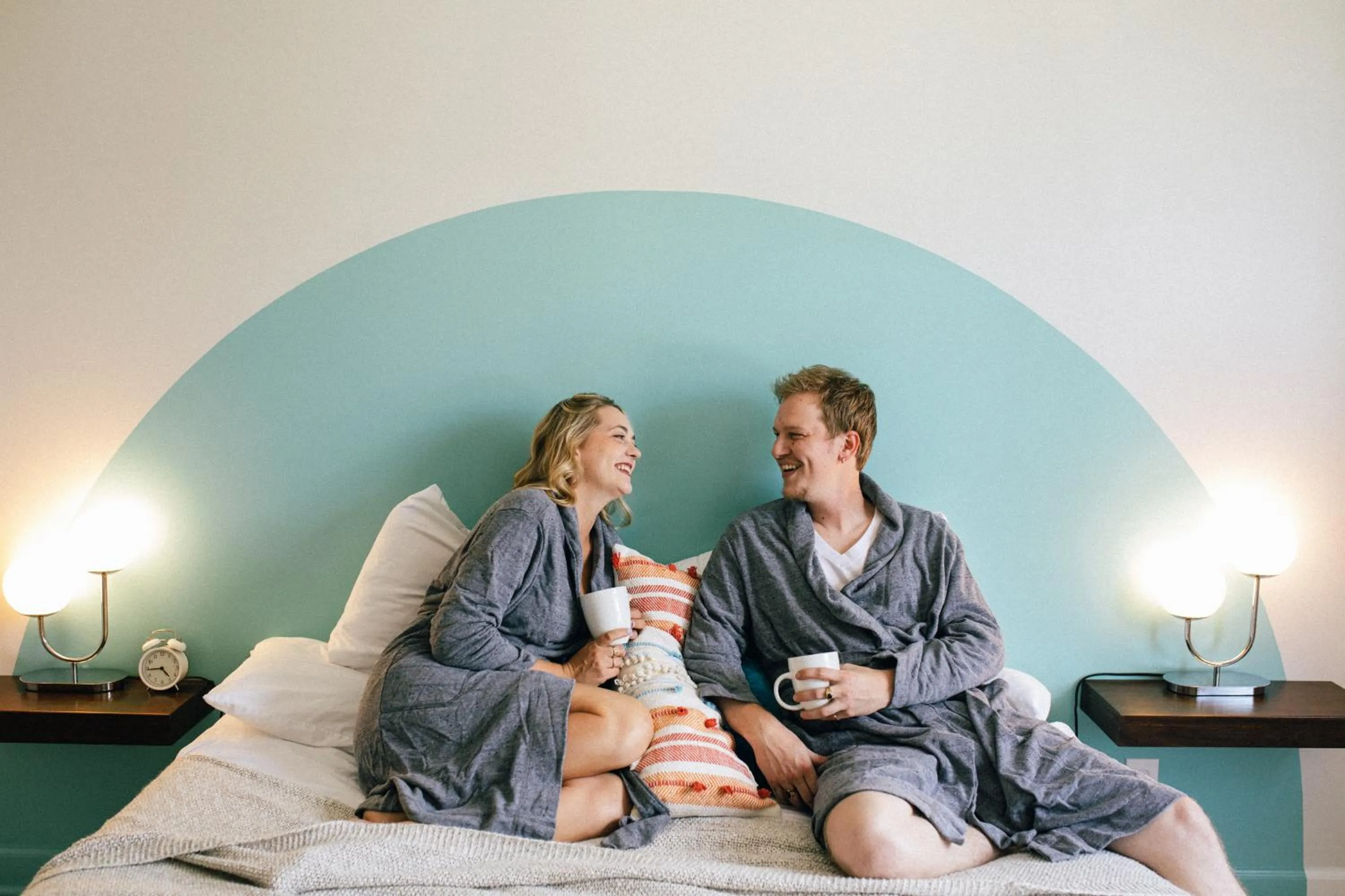 People, Bed in Stellar Suites