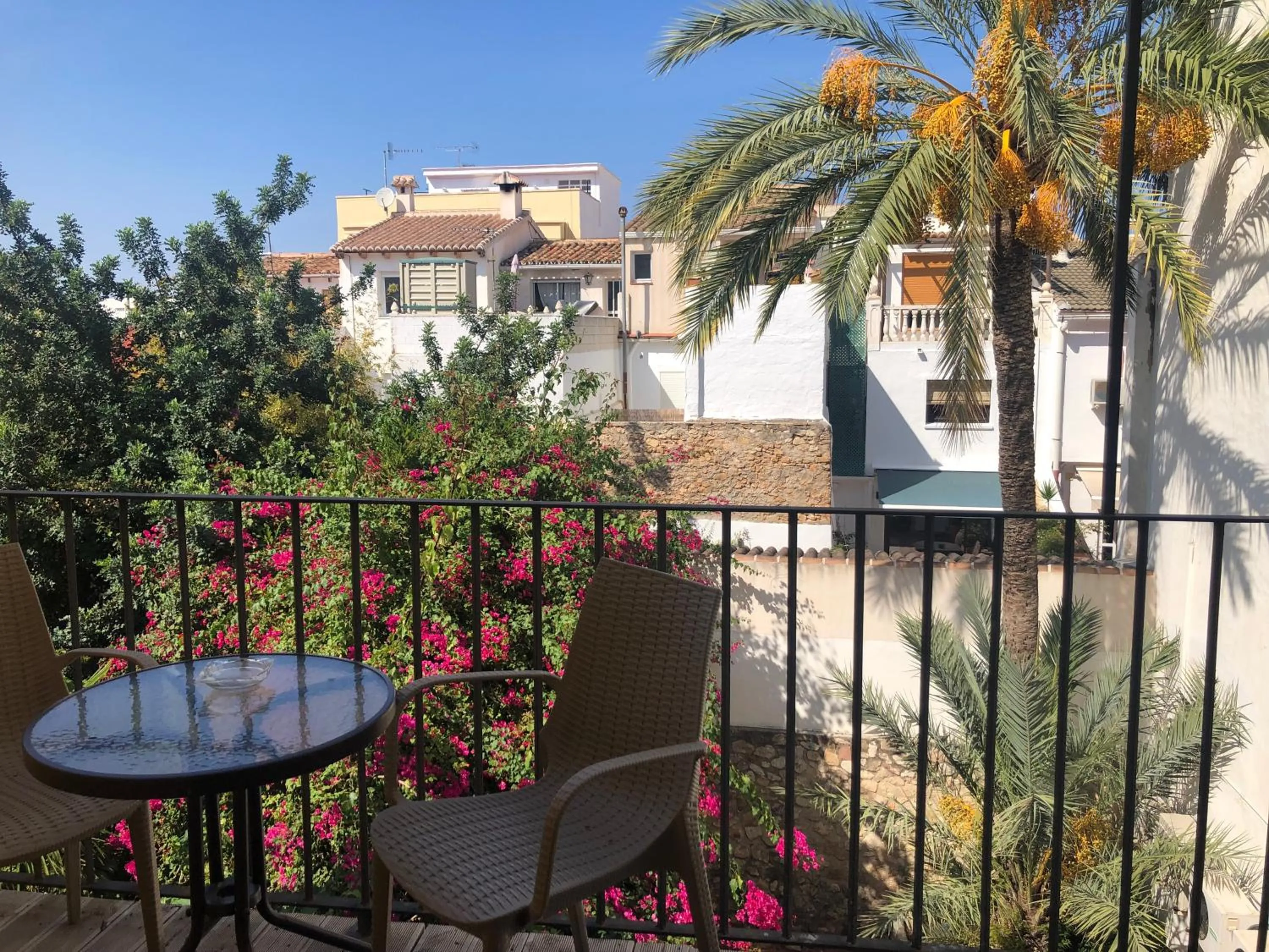 Quiet street view in Hostal Loreto
