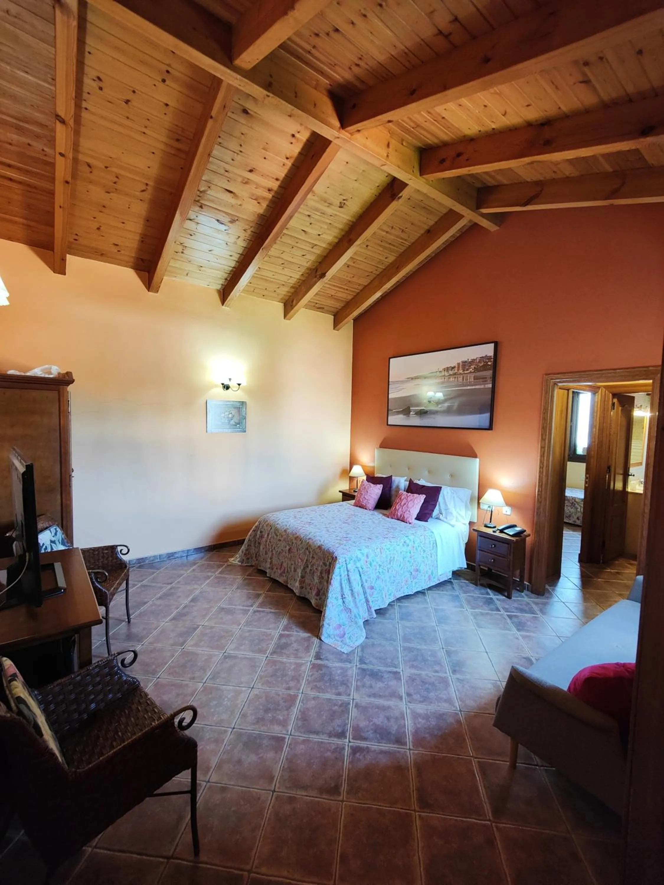 Bed in Hotel Doñana Blues