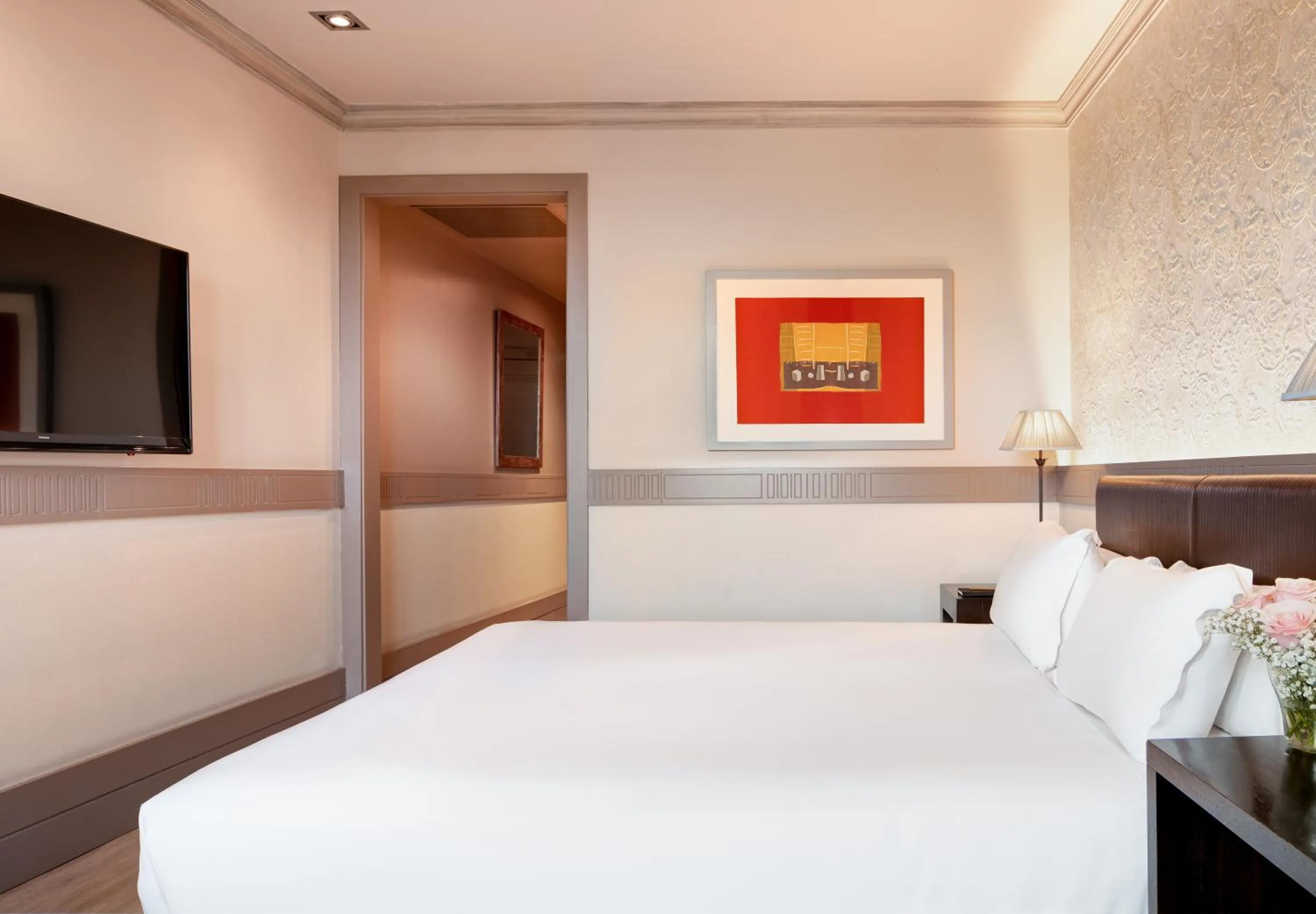 Bed in Duquesa de Cardona Hotel 4 Sup by Grup Duquessa