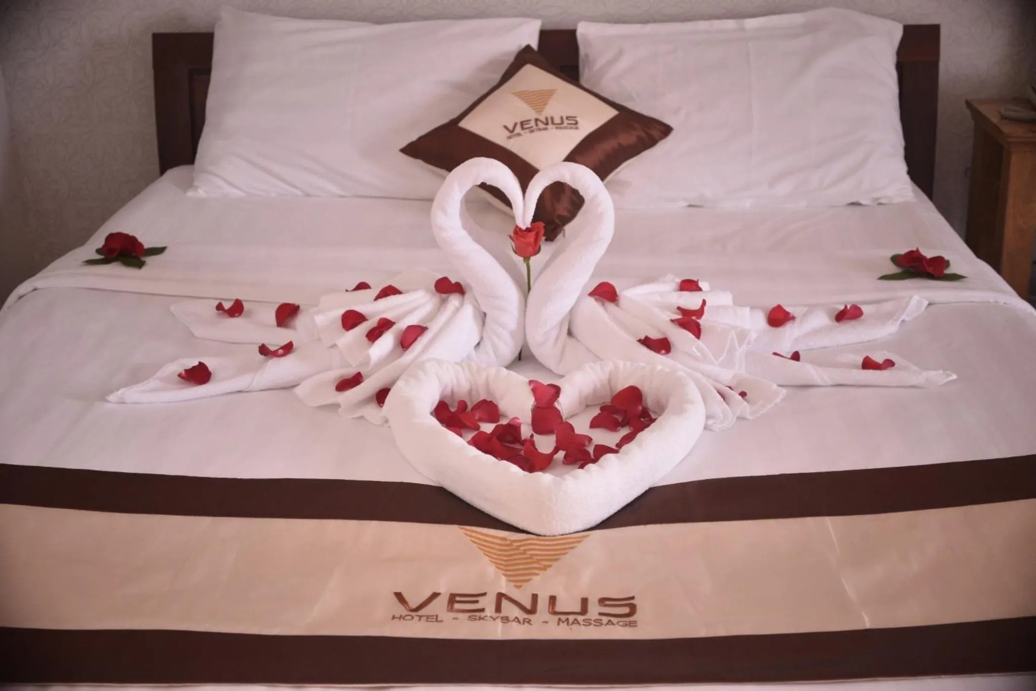 Bed in Venus Phu Quoc Hotel