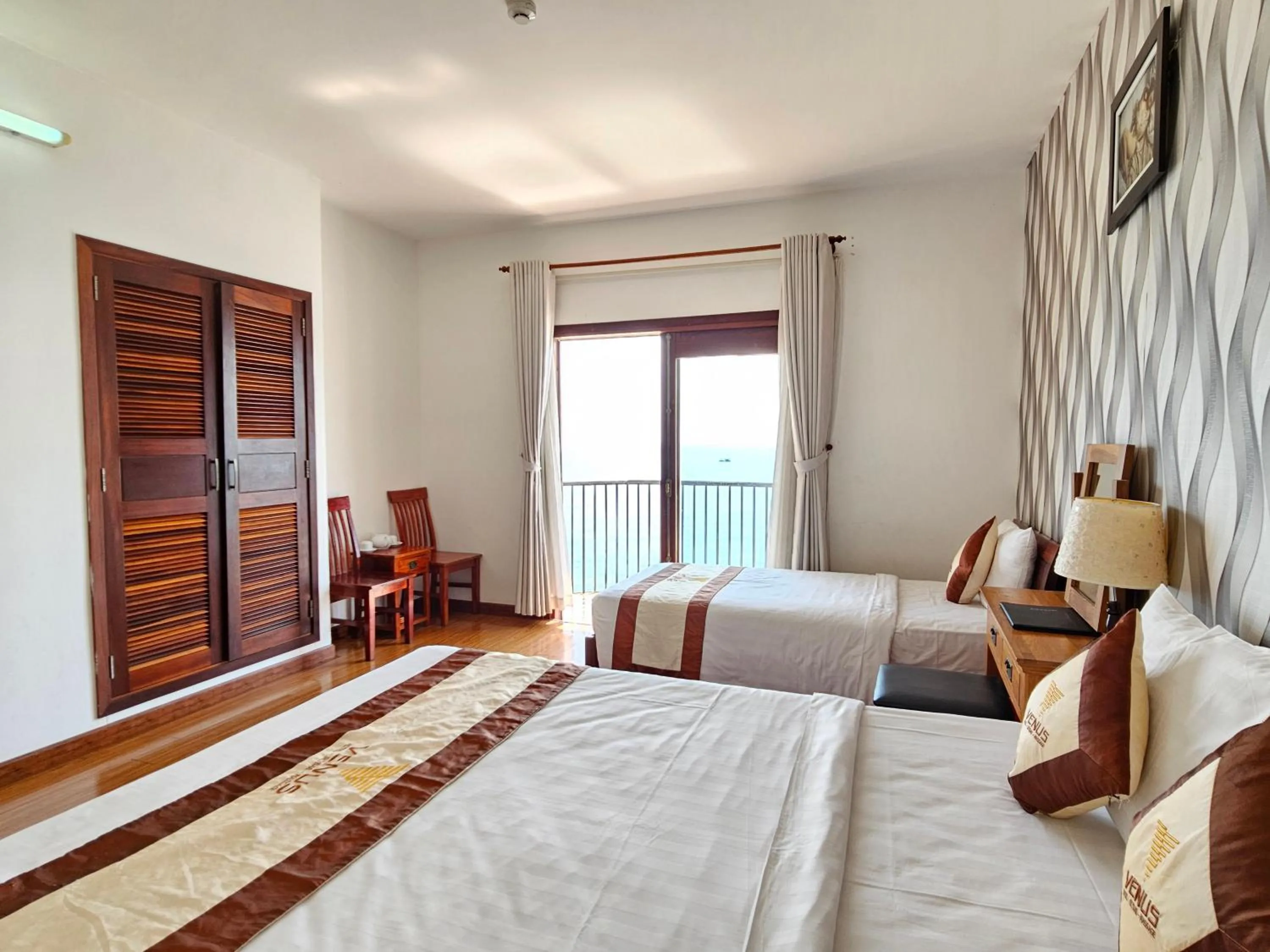 Bed in Venus Phu Quoc Hotel