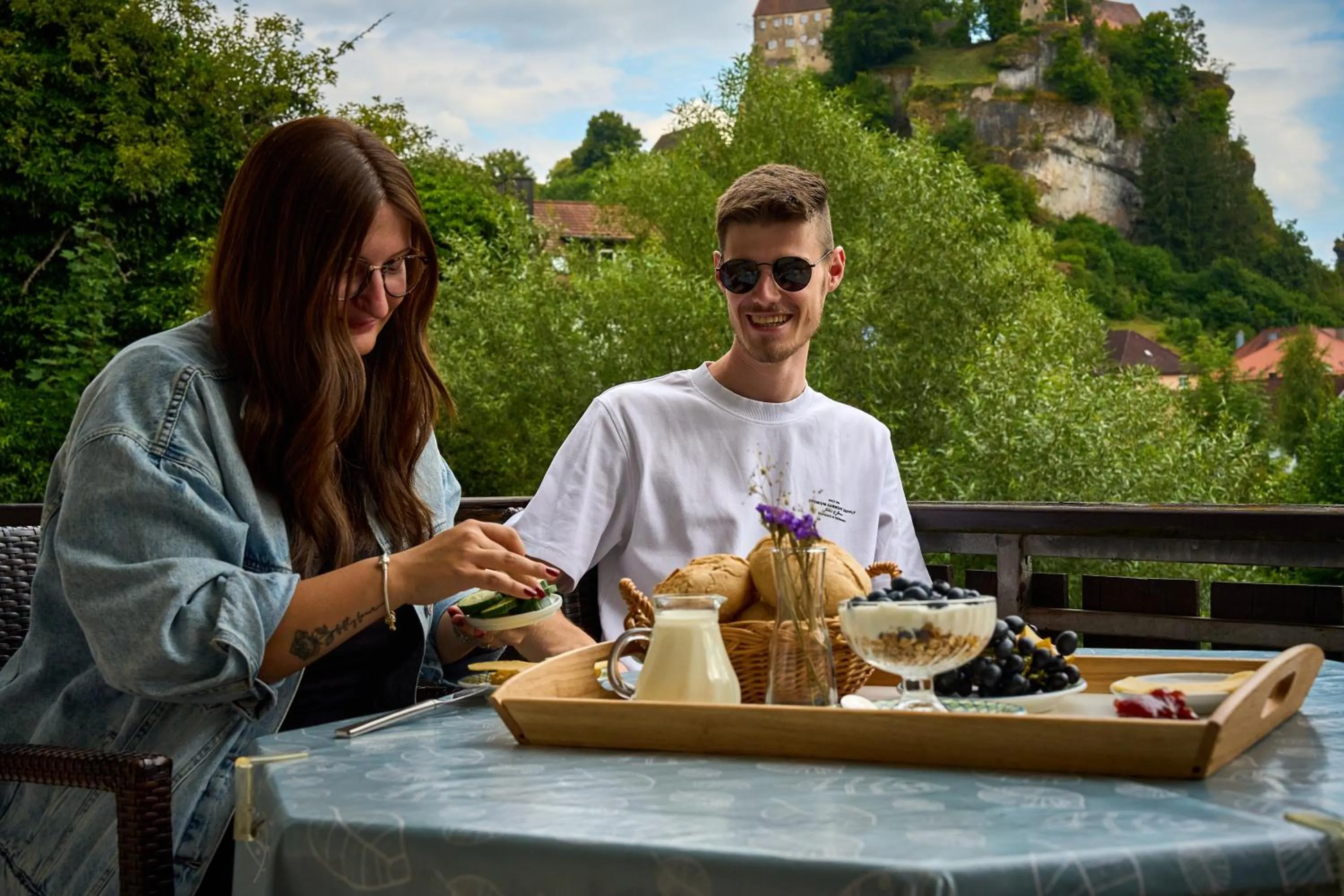Natural landscape in Gästehaus Forellenhof