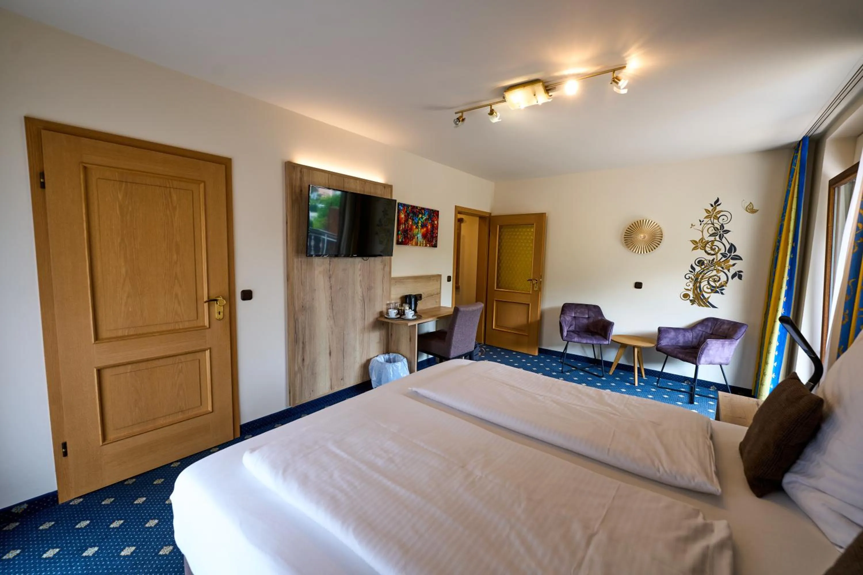 Photo of the whole room, Bed in Gästehaus Forellenhof