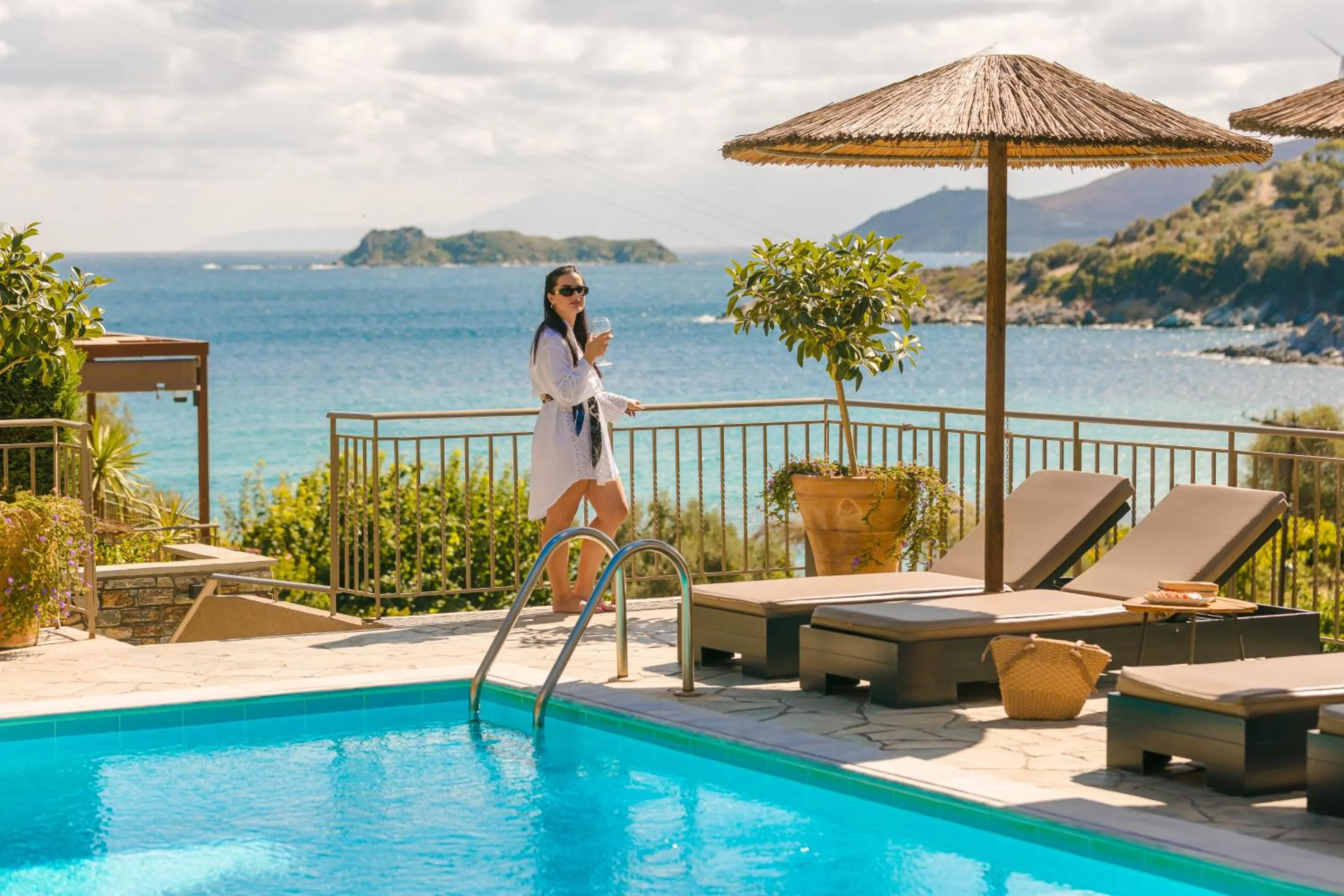 Swimming pool in Paramithenio Village Beach Resort & Spa