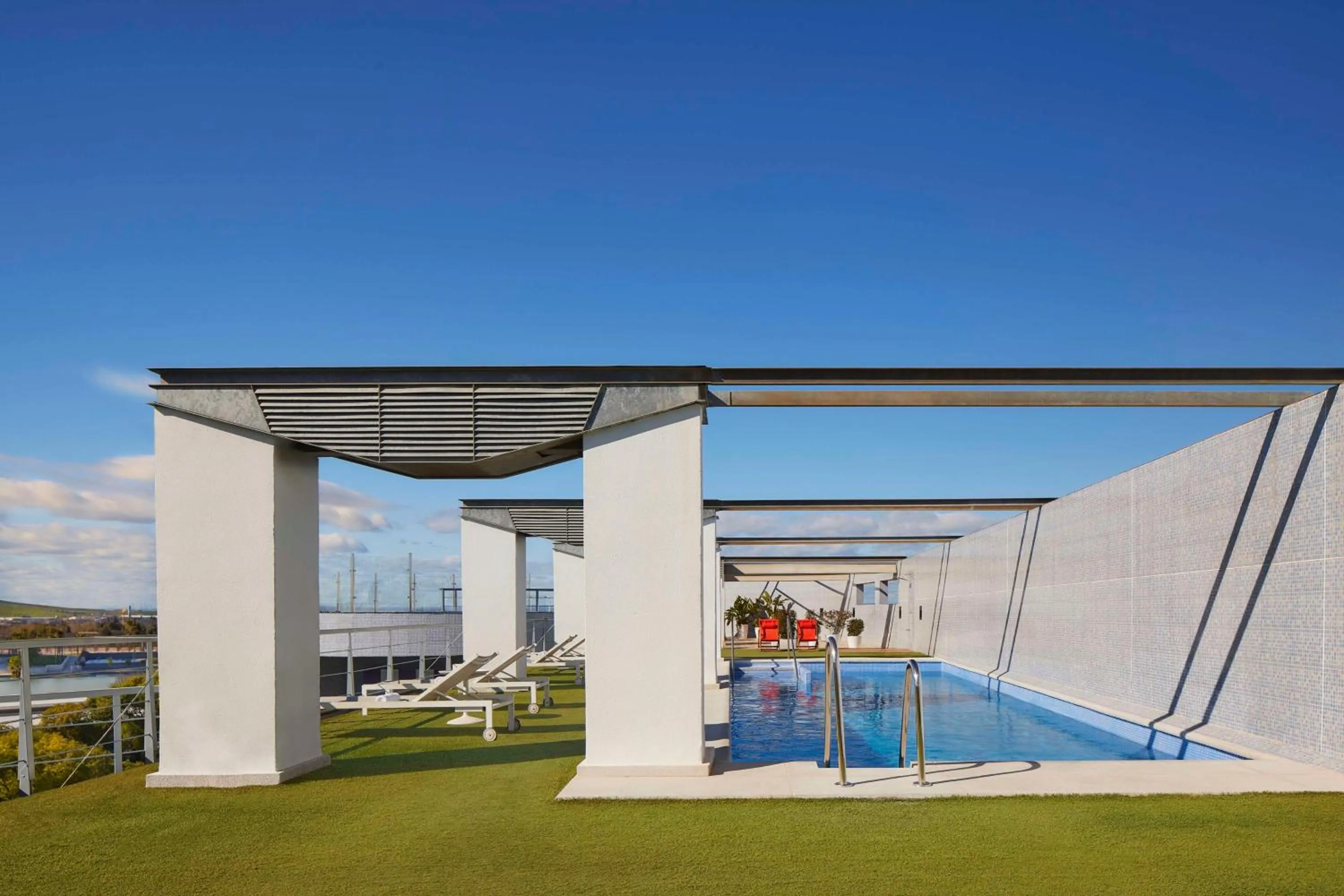 Pool view in NH Sevilla Plaza de Armas