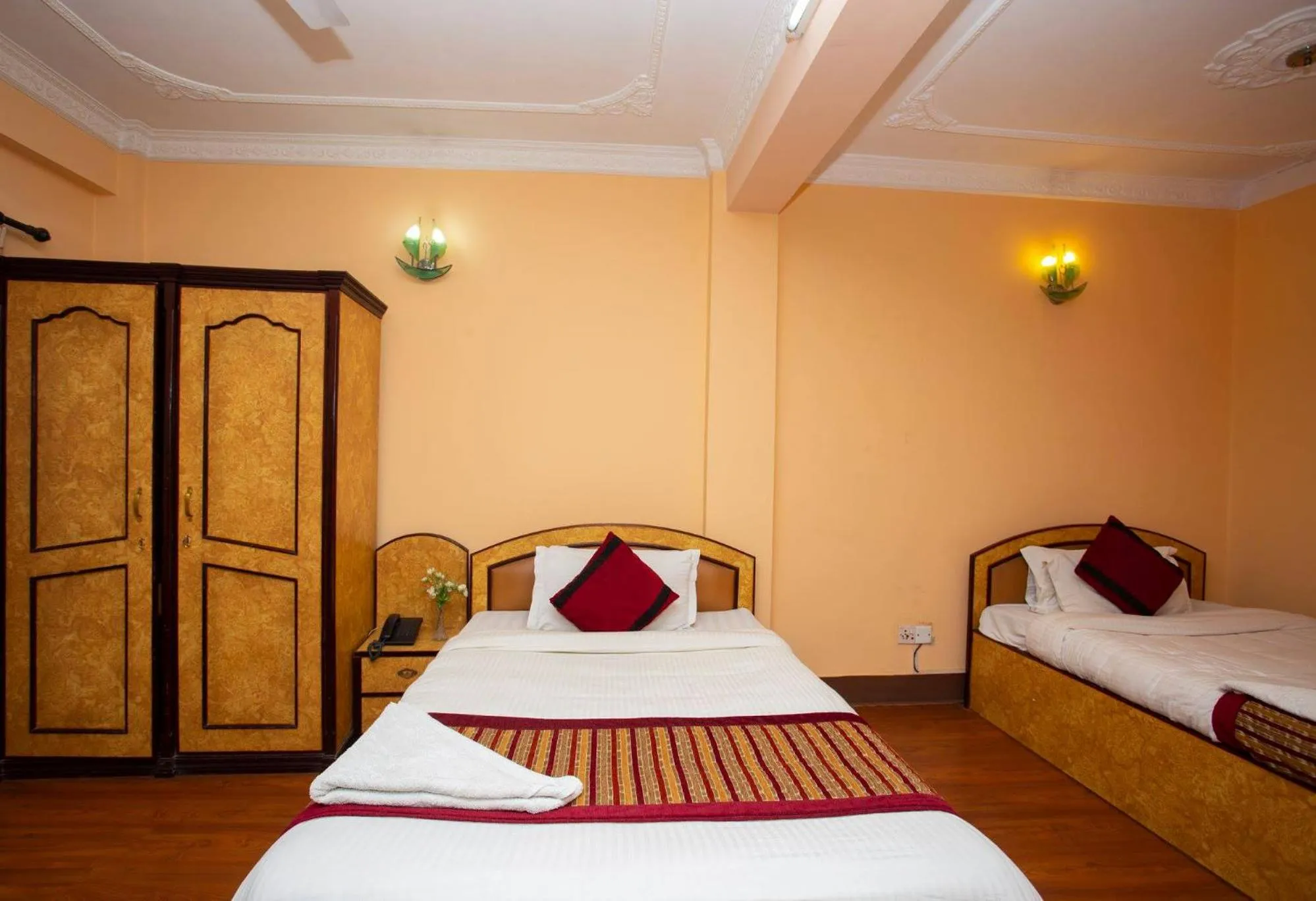 Bedroom, Bed in Hotel Mudkhu Durbar
