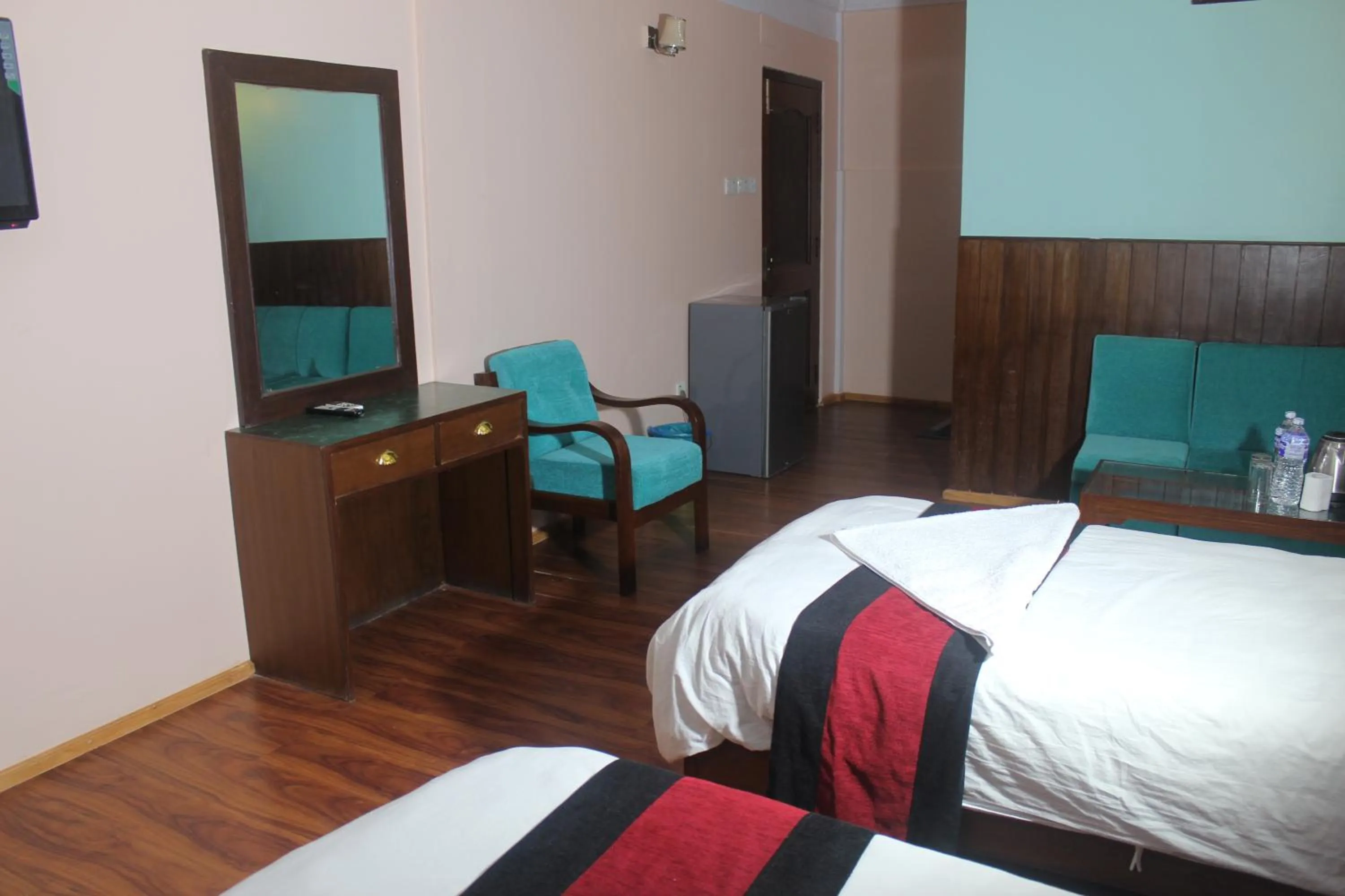 Bed in Hotel Mudkhu Durbar