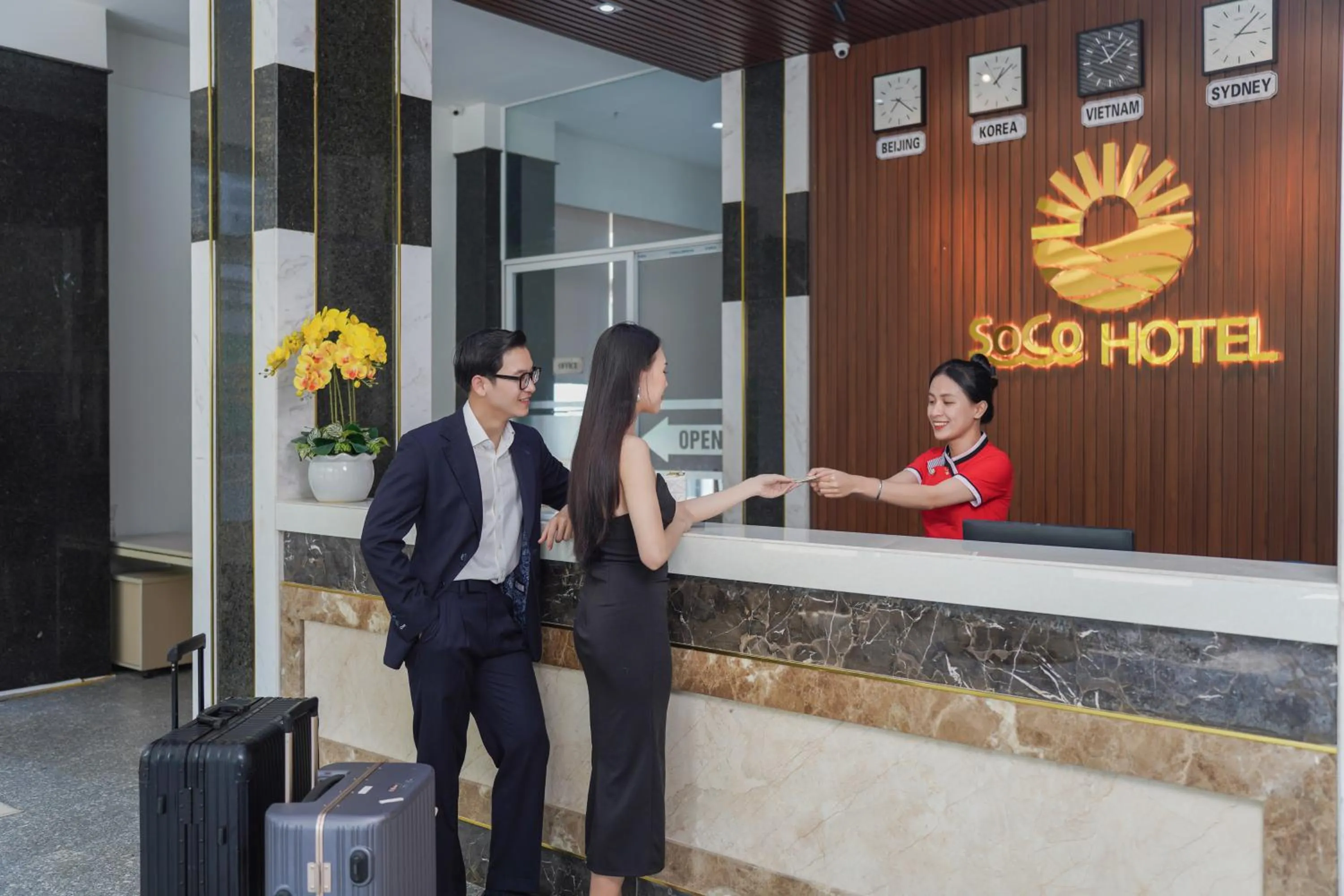 Lobby or reception in Hotel Soco