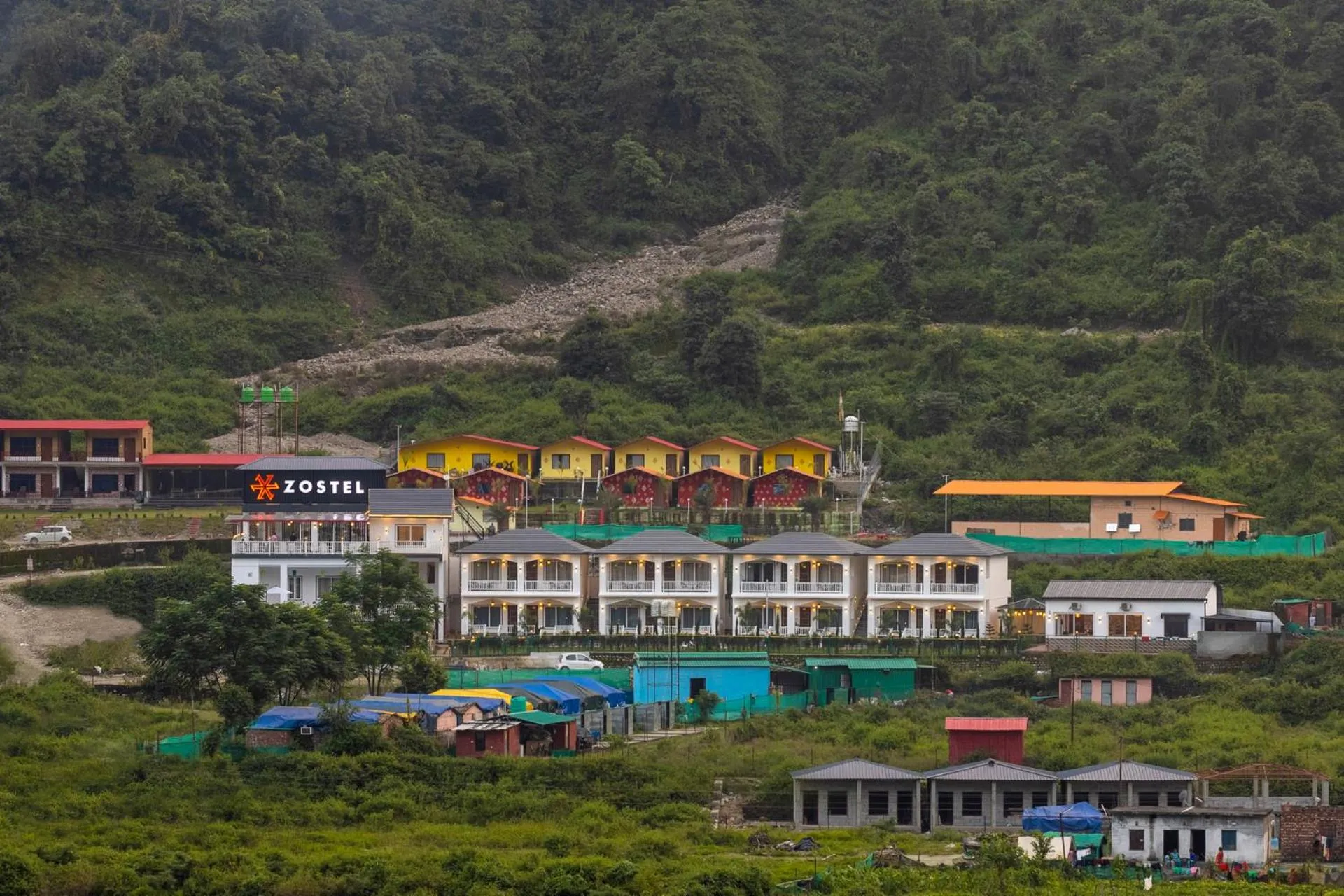 Property building in Zostel Plus Rishikesh, Mohanchatti