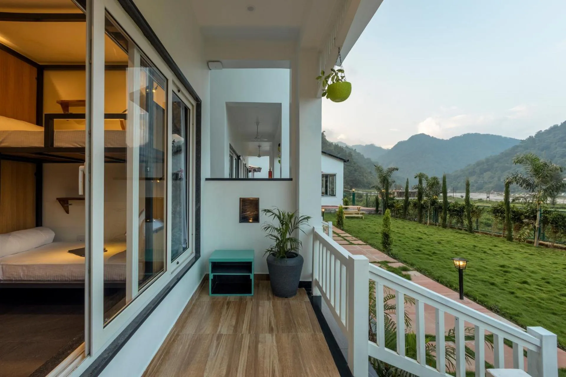 Garden in Zostel Plus Rishikesh, Mohanchatti