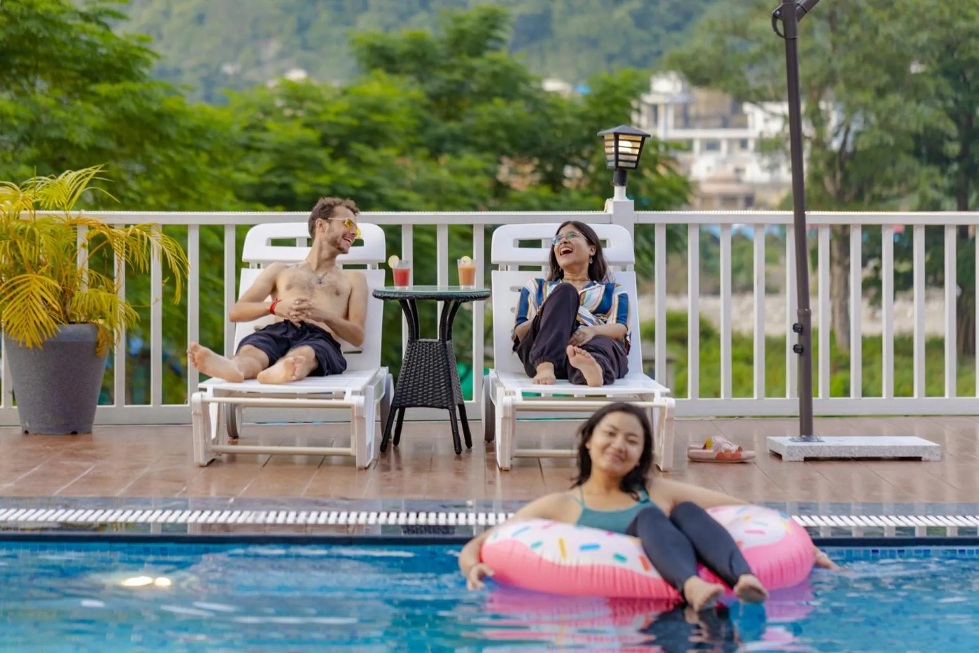 People in Zostel Plus Rishikesh, Mohanchatti