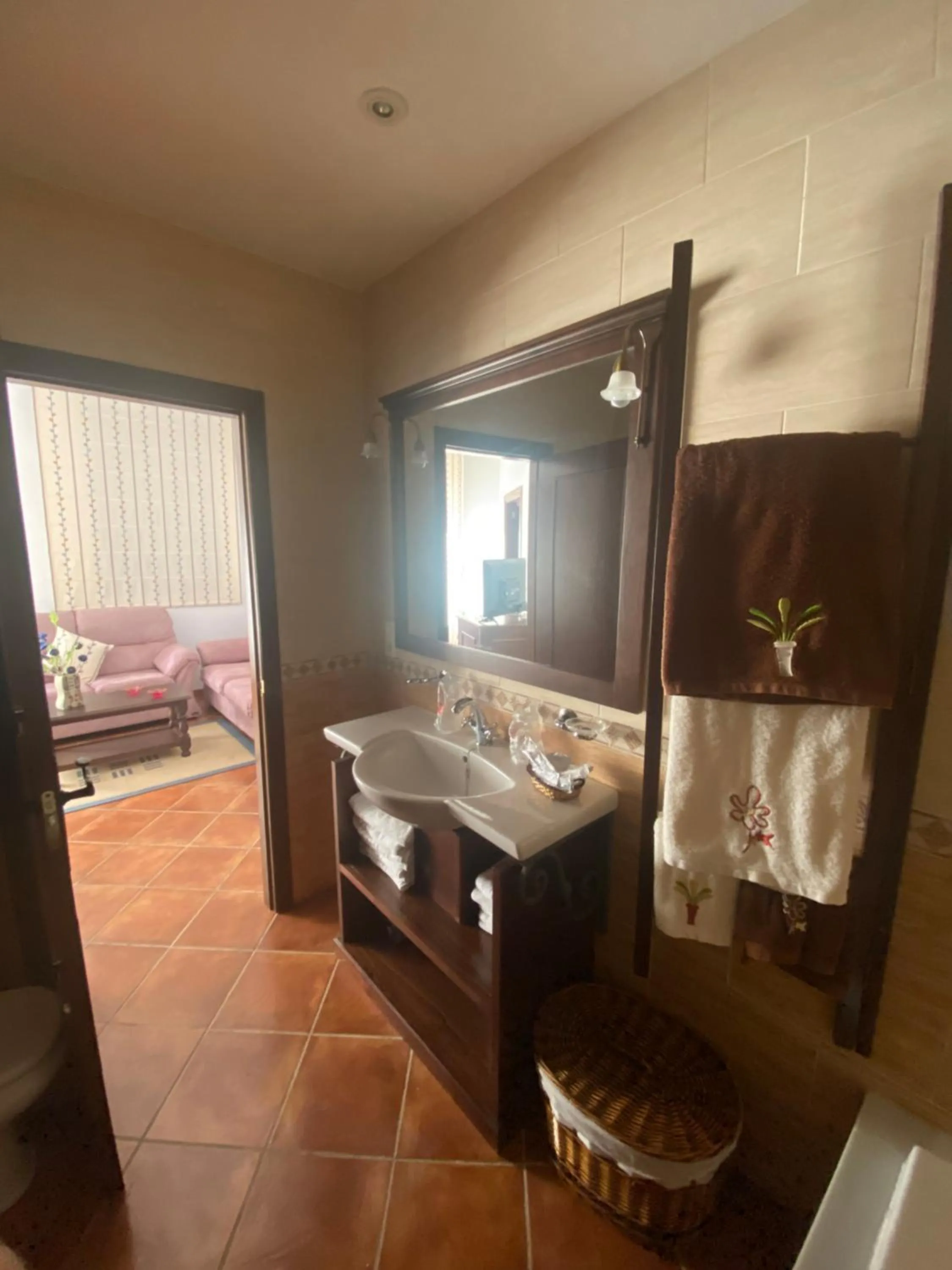 Bed in Hotel Meson Fuente del Pino