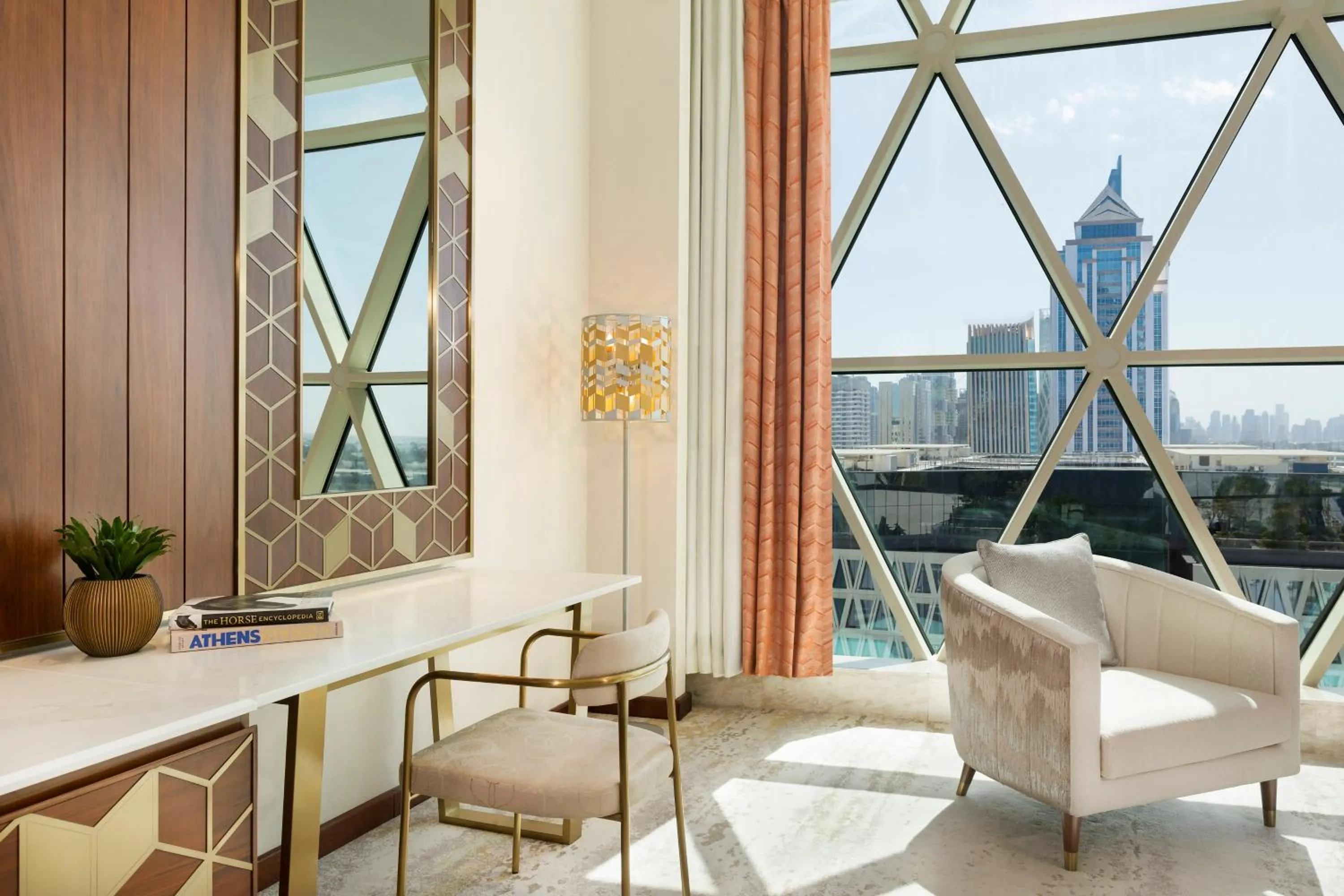 Seating area in Velero Hotel Doha Lusail