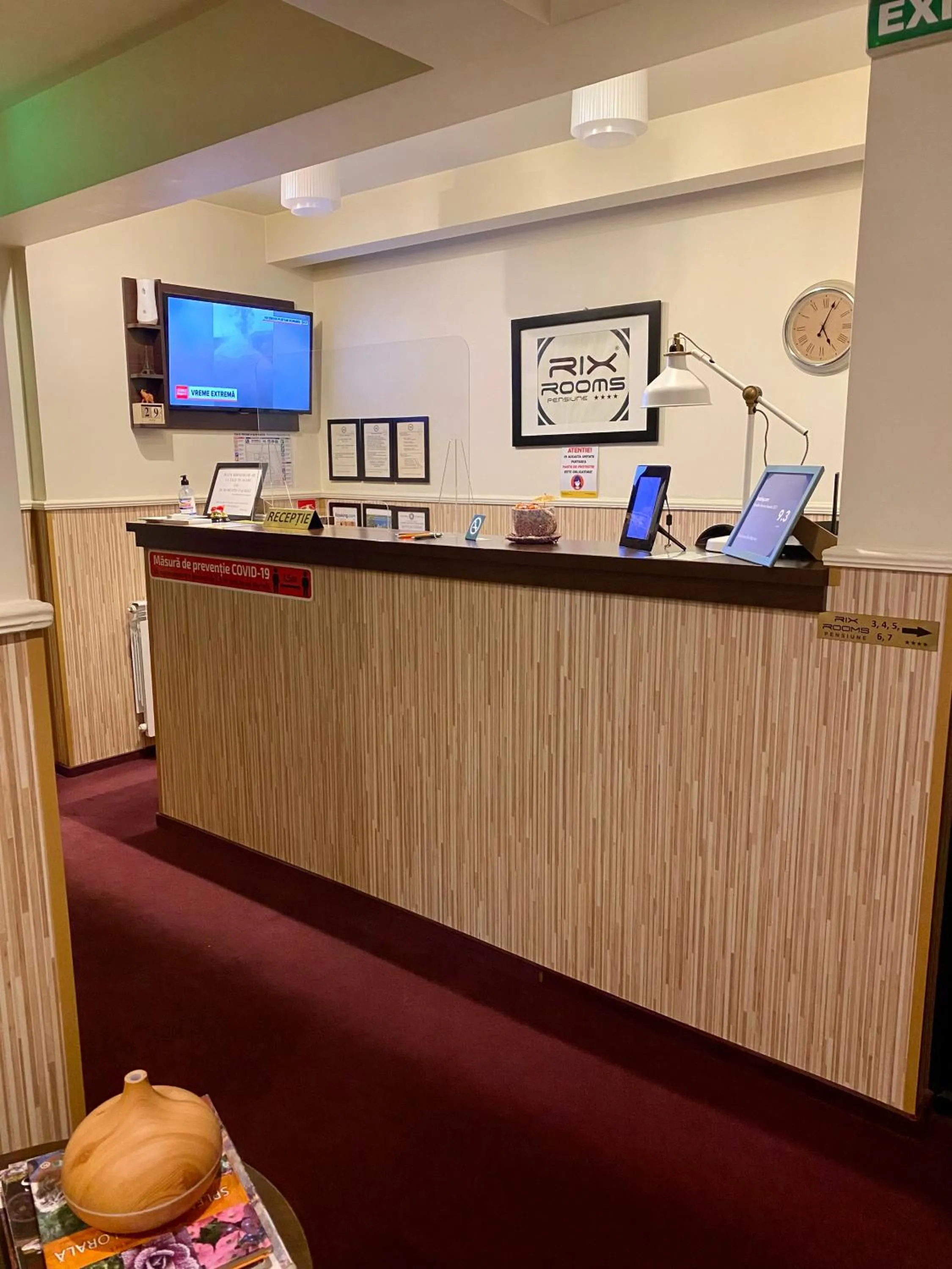 Lobby or reception in Pensiunea Rix Rooms