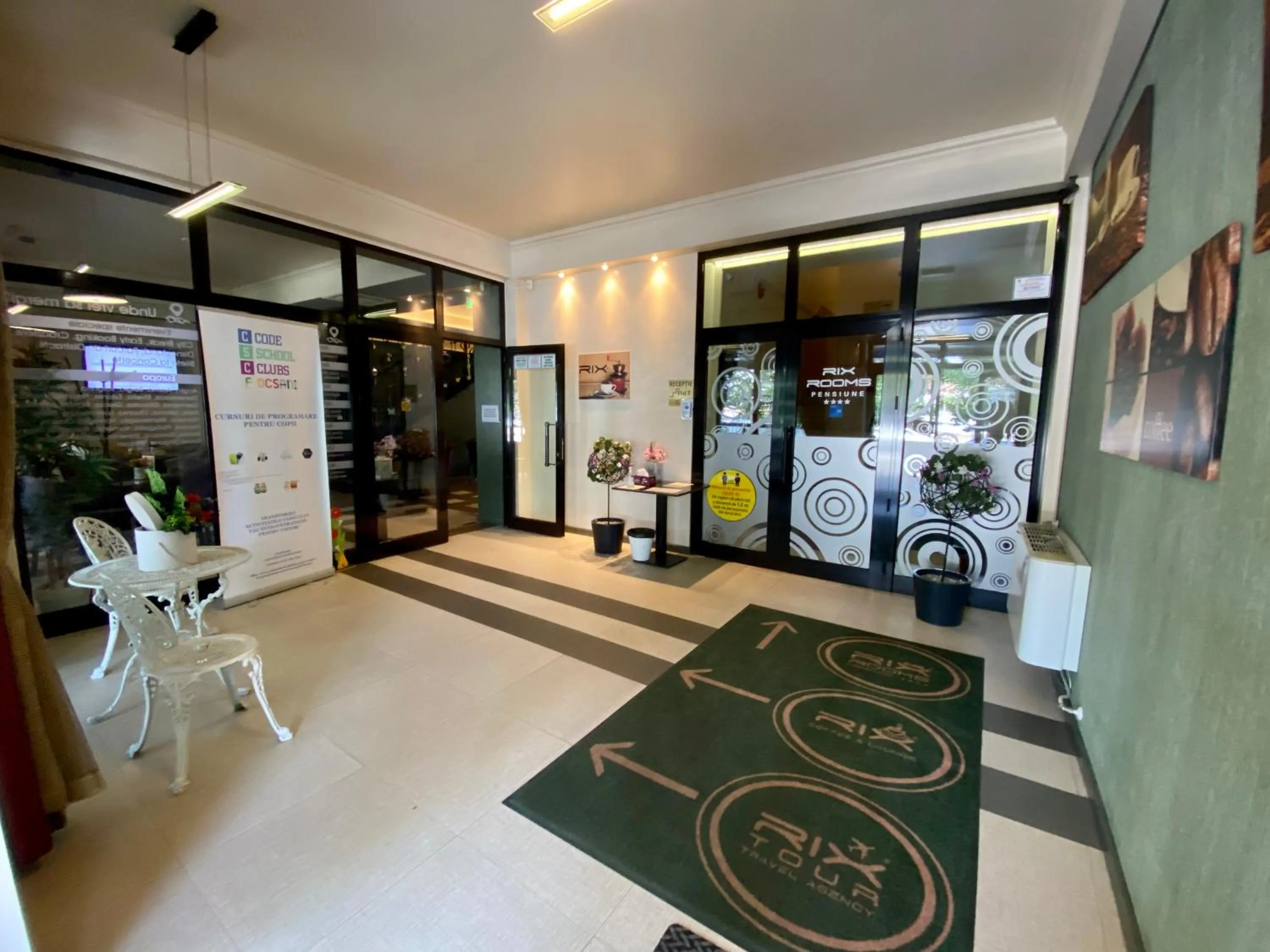 Lobby or reception in Pensiunea Rix Rooms