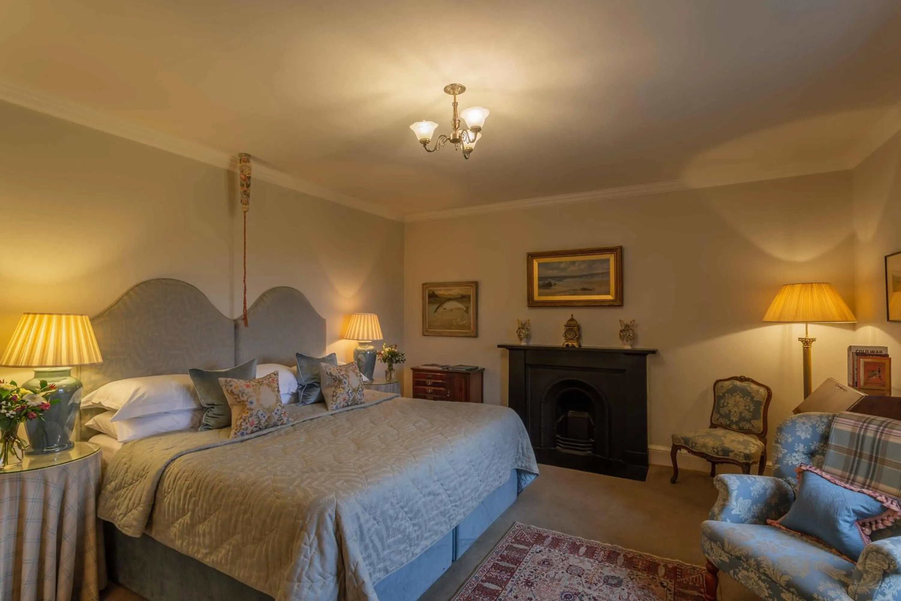 Bedroom, Bed in Glenapp Castle