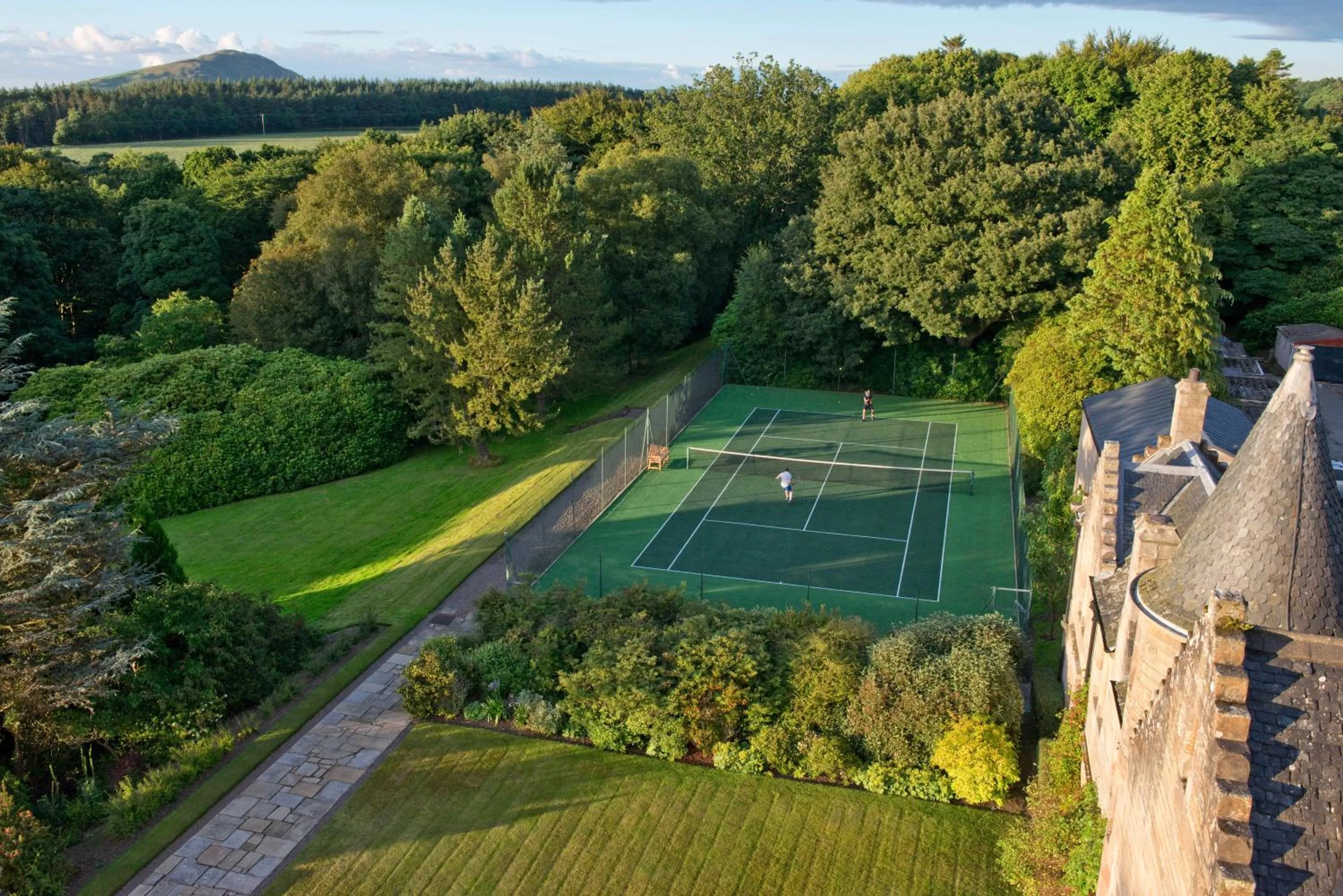 Bird's eye view in Glenapp Castle
