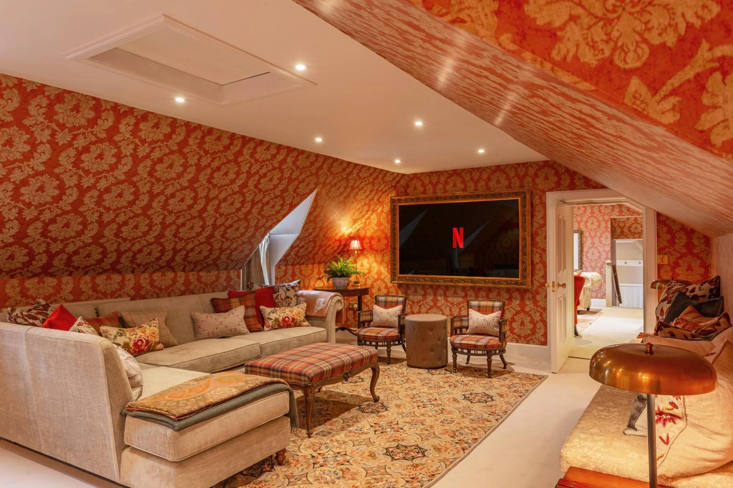 Living room in Glenapp Castle