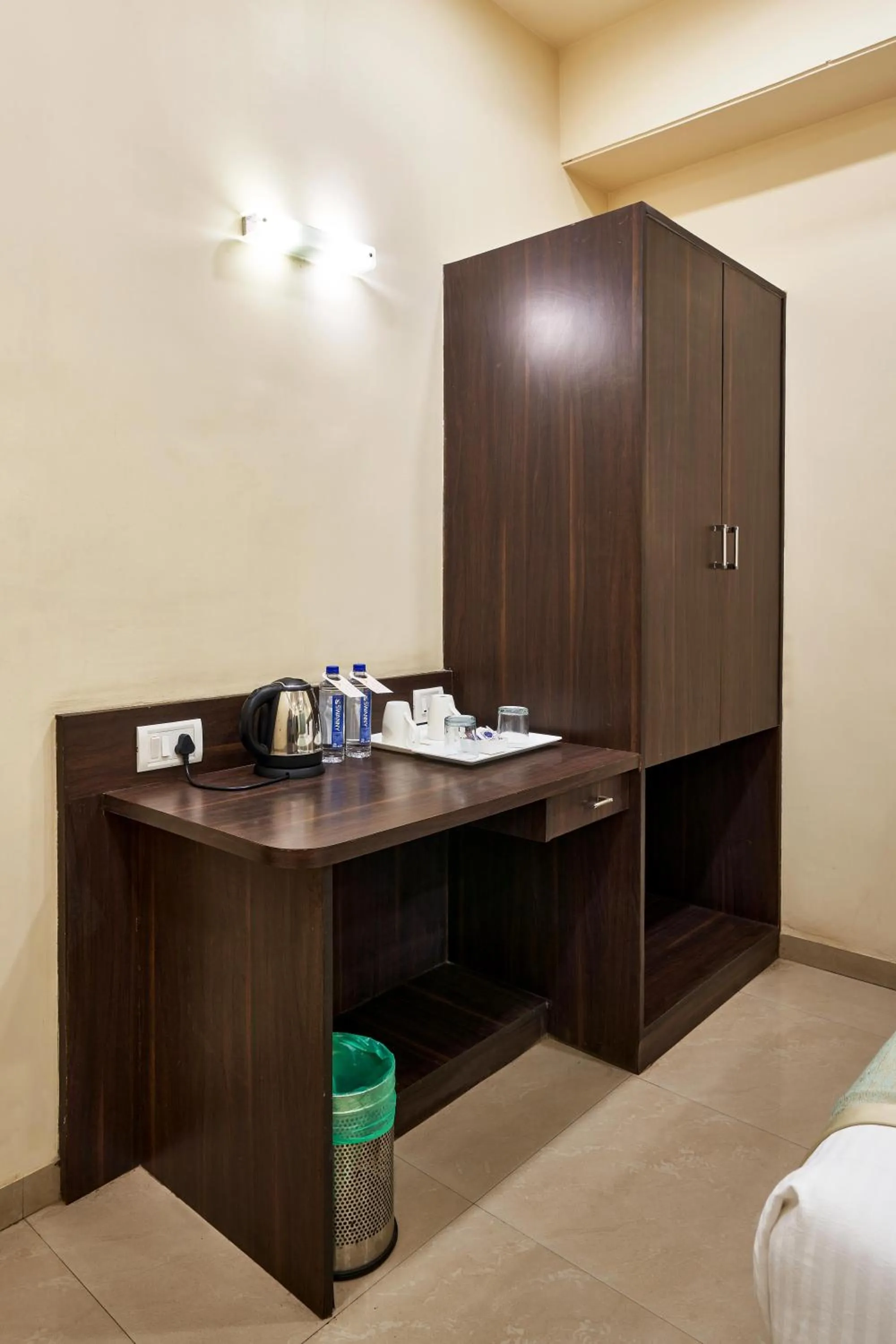 wardrobe, Bed in Hotel Atria, Kolhapur