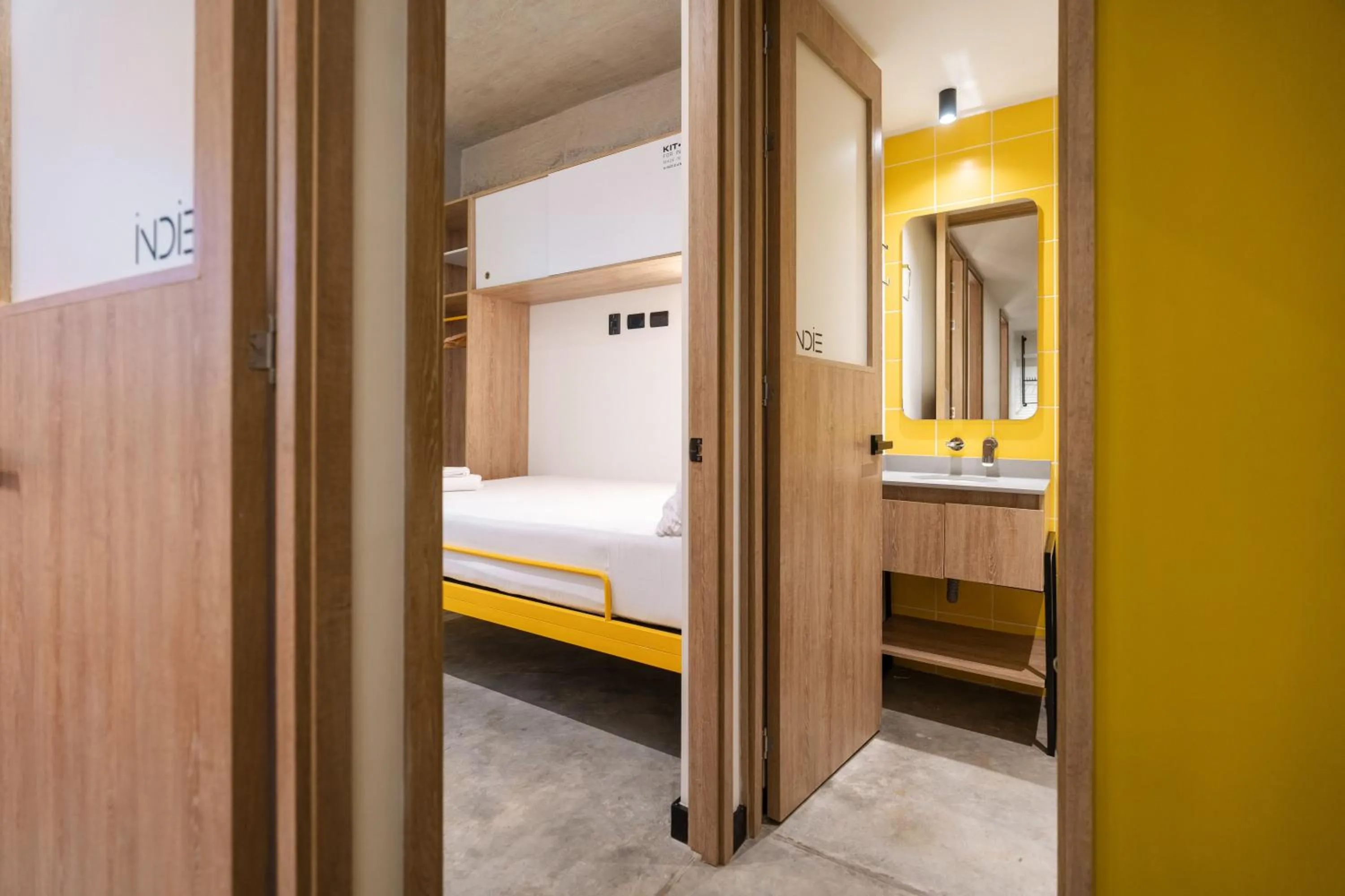 Bed in Indie Universe Creative Hotel