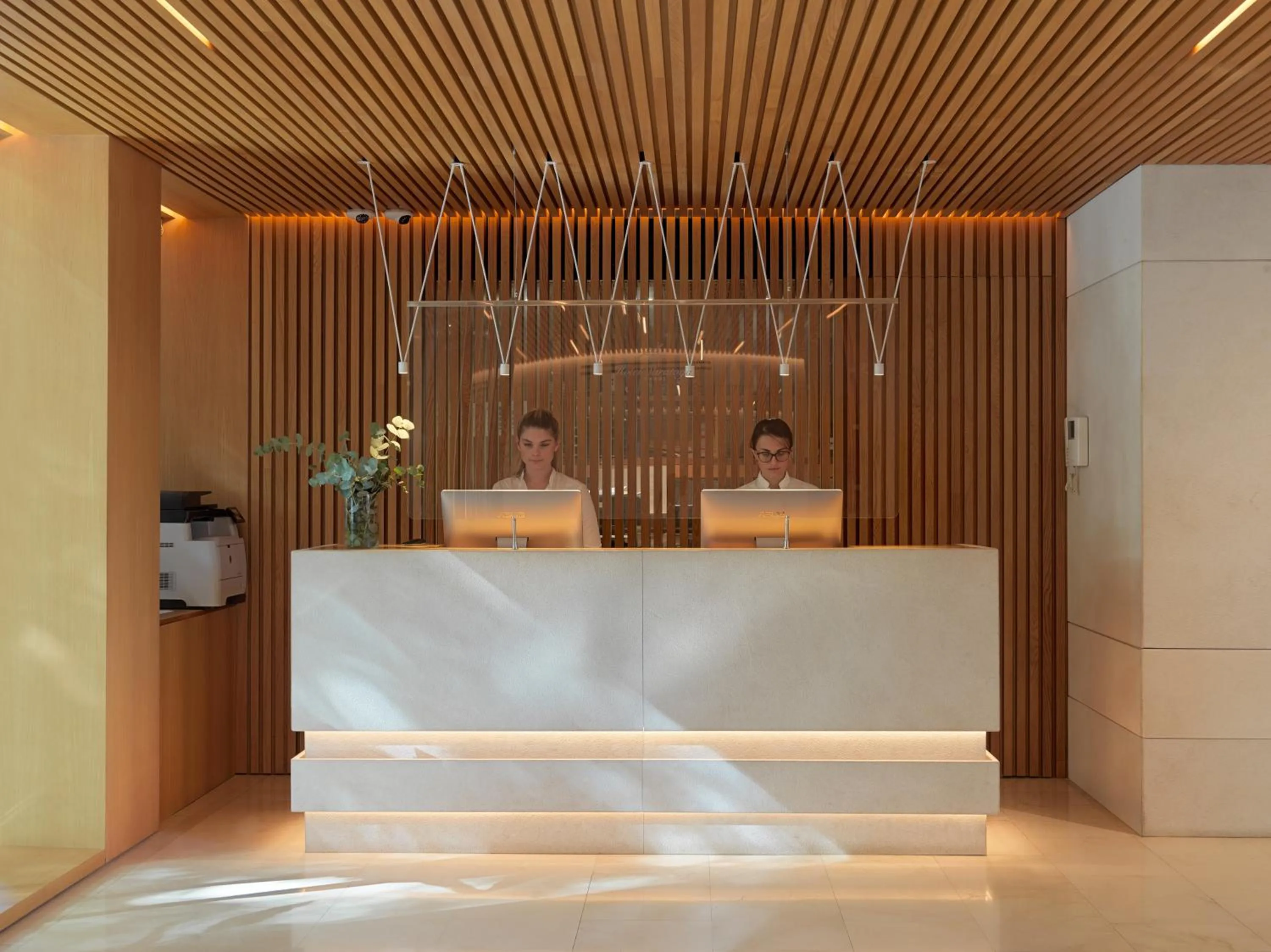 Lobby or reception in Hotel Saratoga