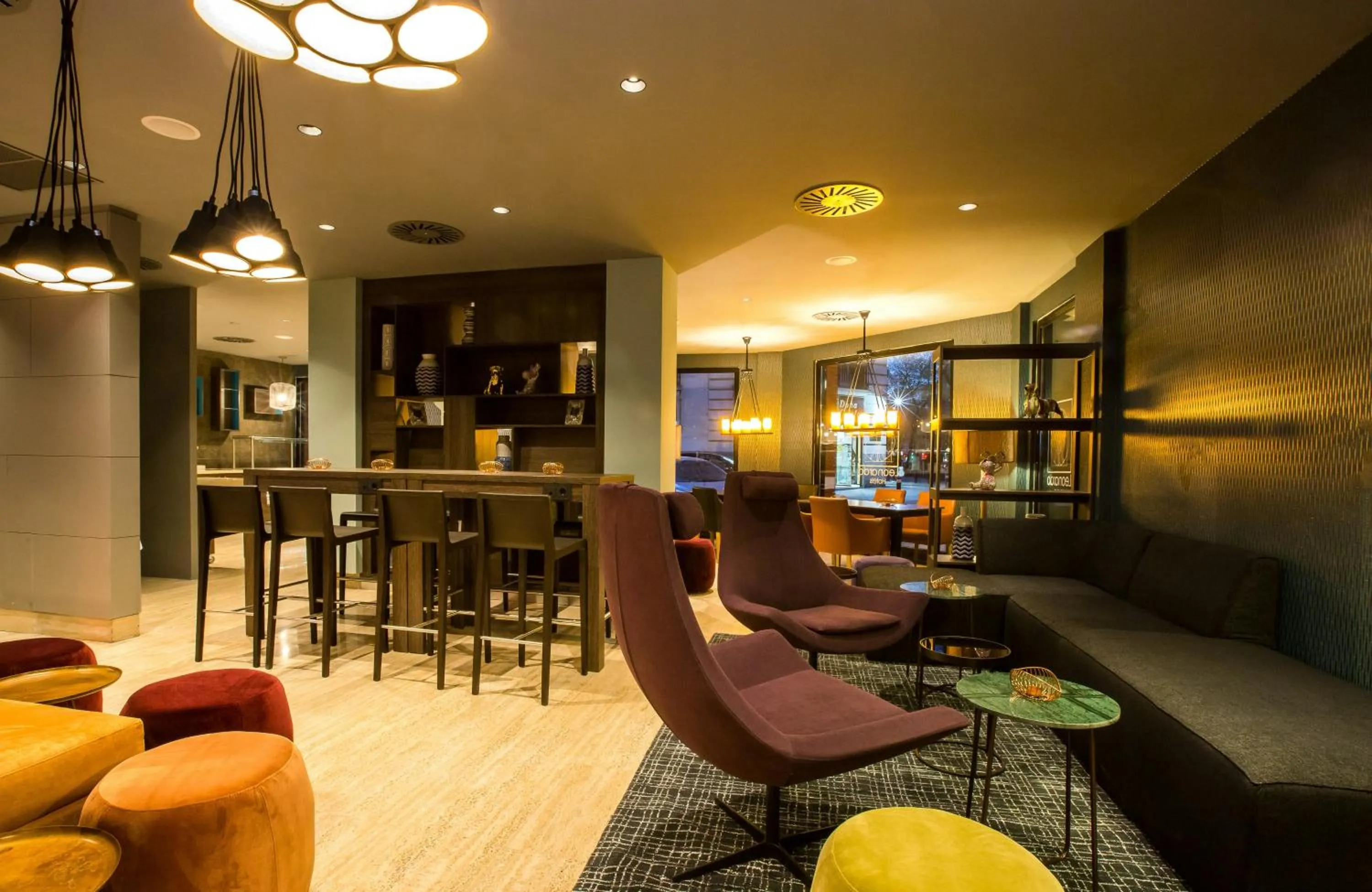Lounge or bar in Leonardo Boutique Hotel Madrid