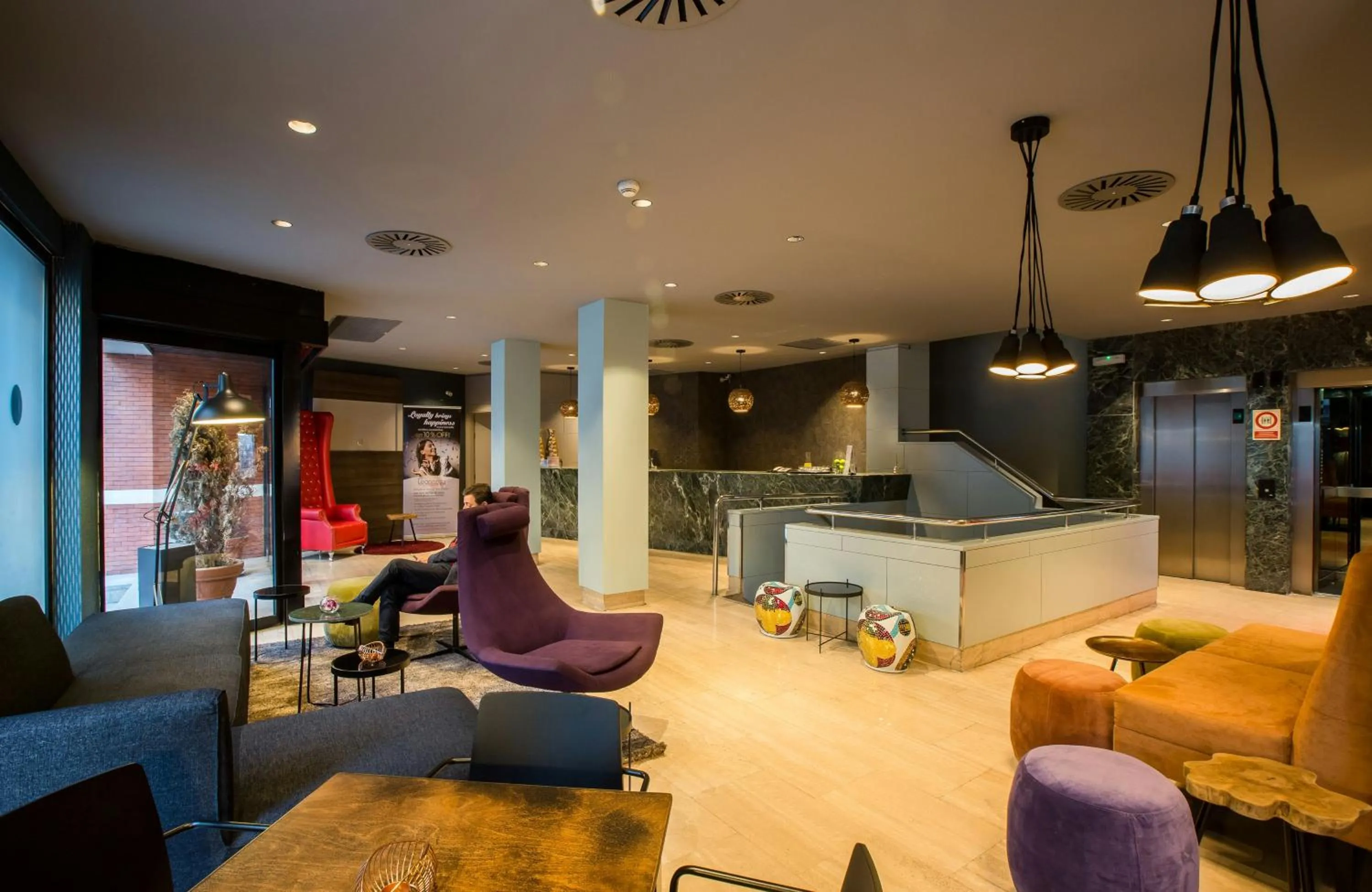 Lobby or reception in Leonardo Boutique Hotel Madrid