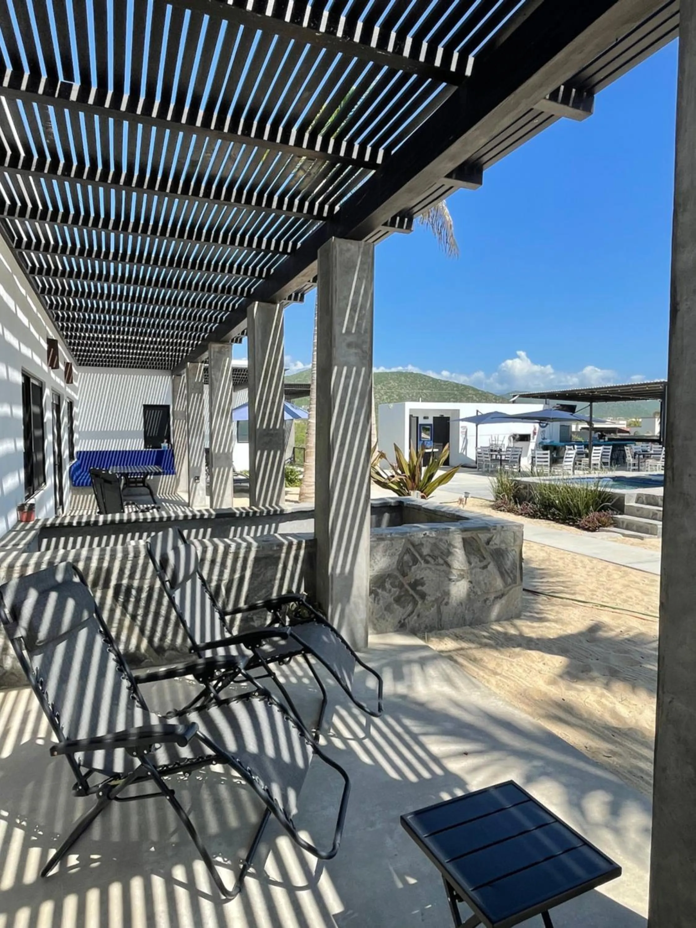 Patio in Las Palmas Hotel - Cerritos Beach