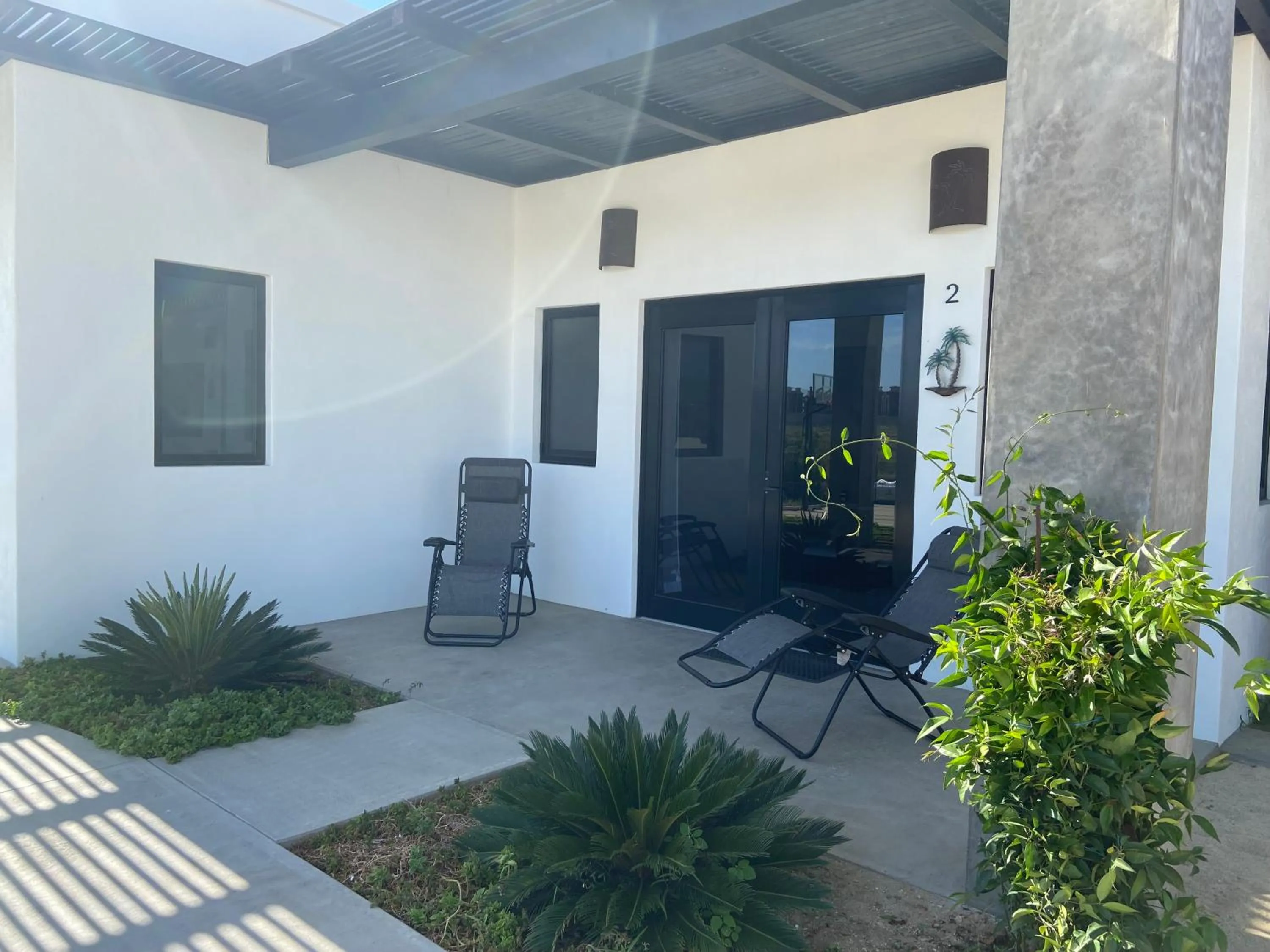 Patio in Las Palmas Hotel - Cerritos Beach