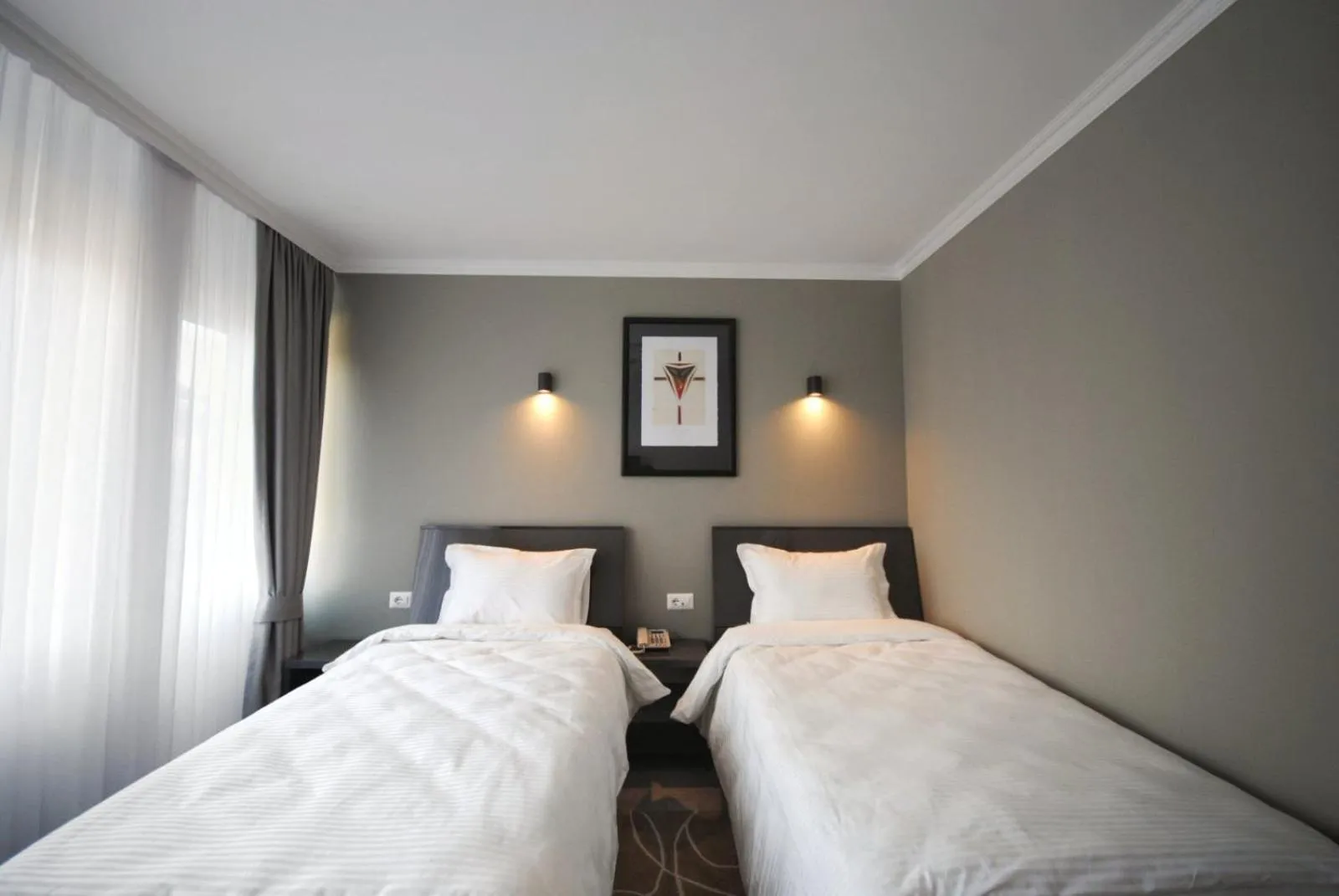 Bed in Hotel Callisto