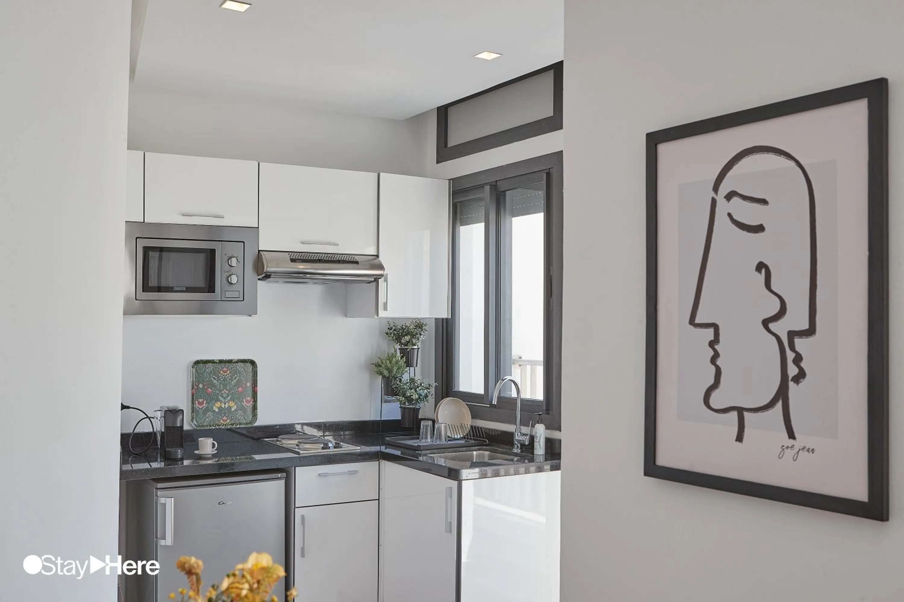 Kitchen or kitchenette in Stayhere Casablanca - Gauthier 2 - Contemporary Residence