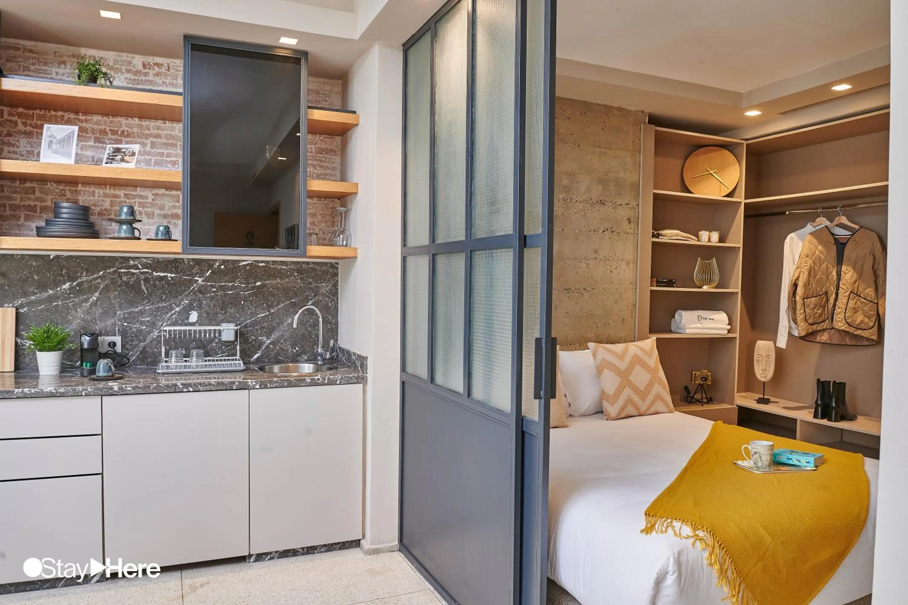 Bed in Stayhere Casablanca - Gauthier 2 - Contemporary Residence