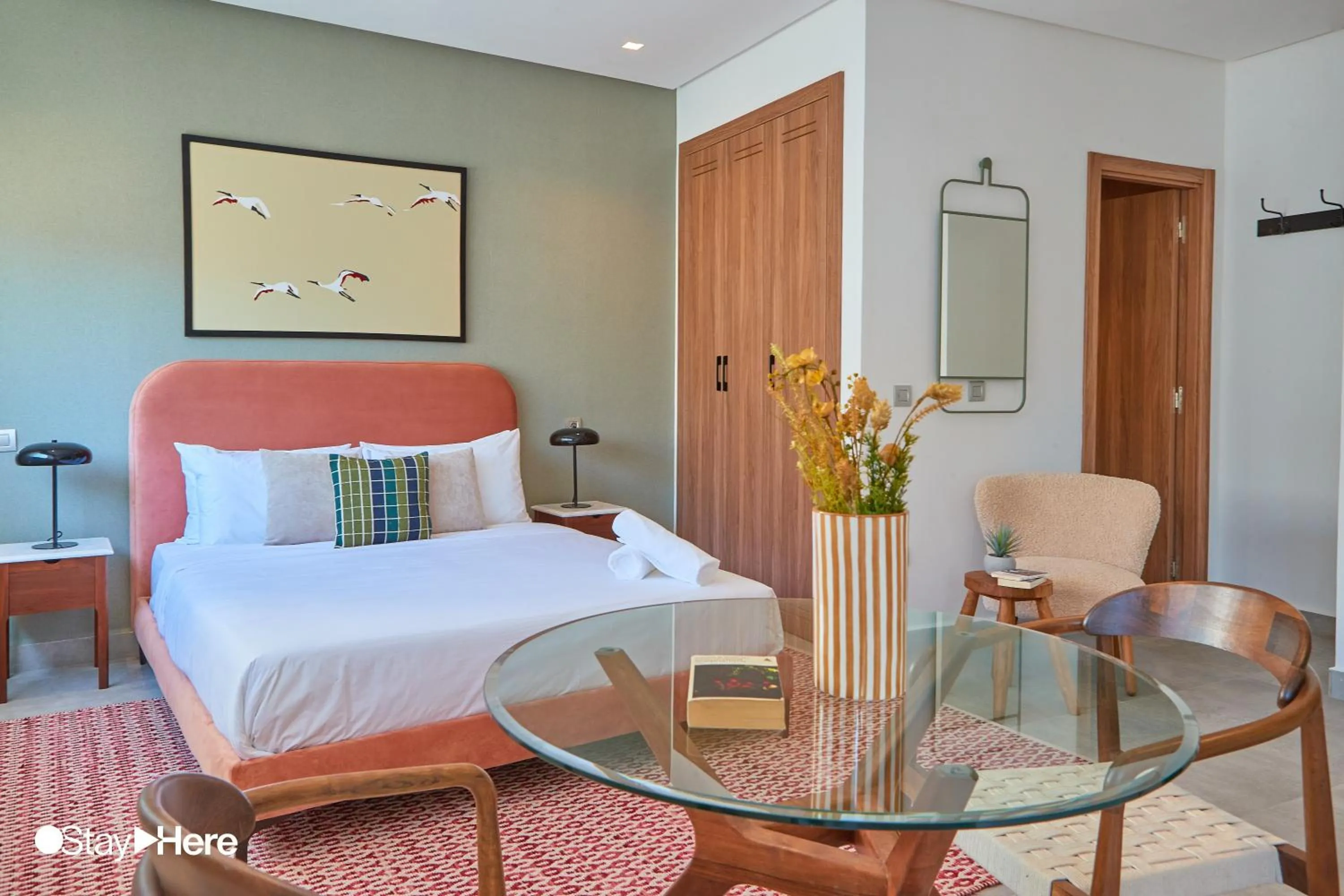 Bedroom, Bed in Stayhere Casablanca - Gauthier 2 - Contemporary Residence