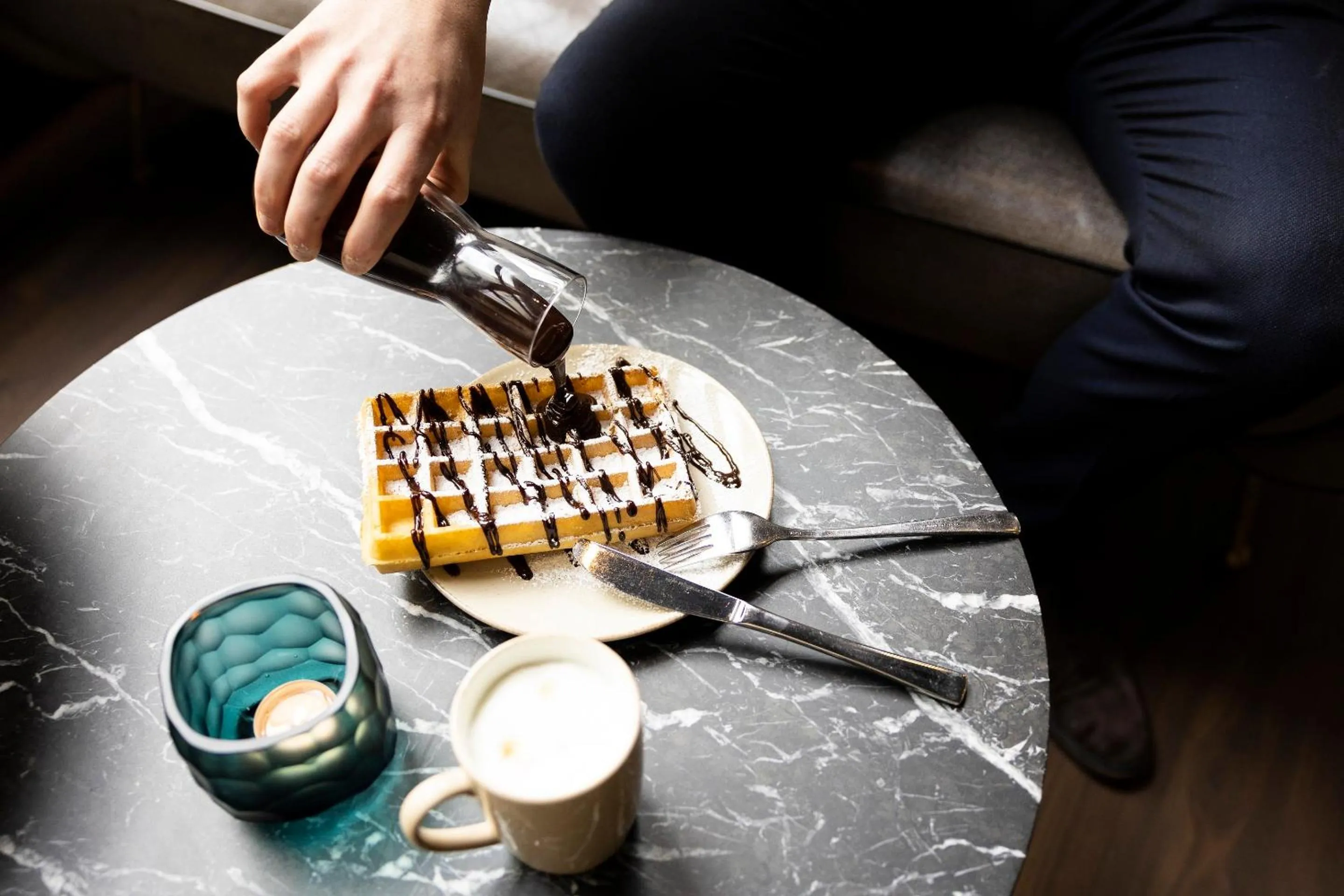 Buffet breakfast in Motel One Brussels