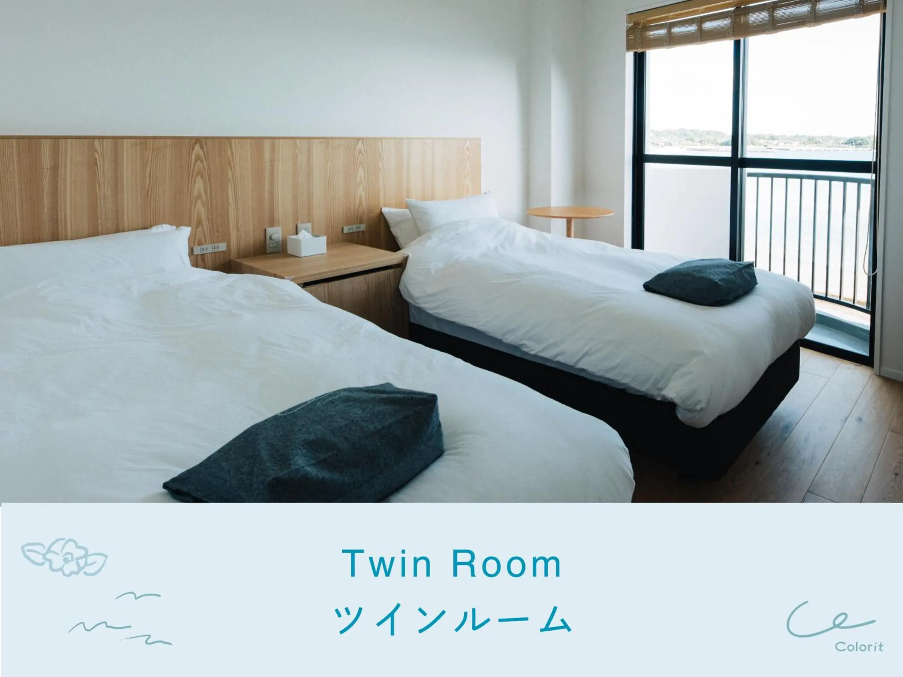 Twin Room with Sea View - single occupancy in Colorit GOTO ISLANDS Twin Room with Sea View - single occupancy in Colorit GOTO ISLANDS