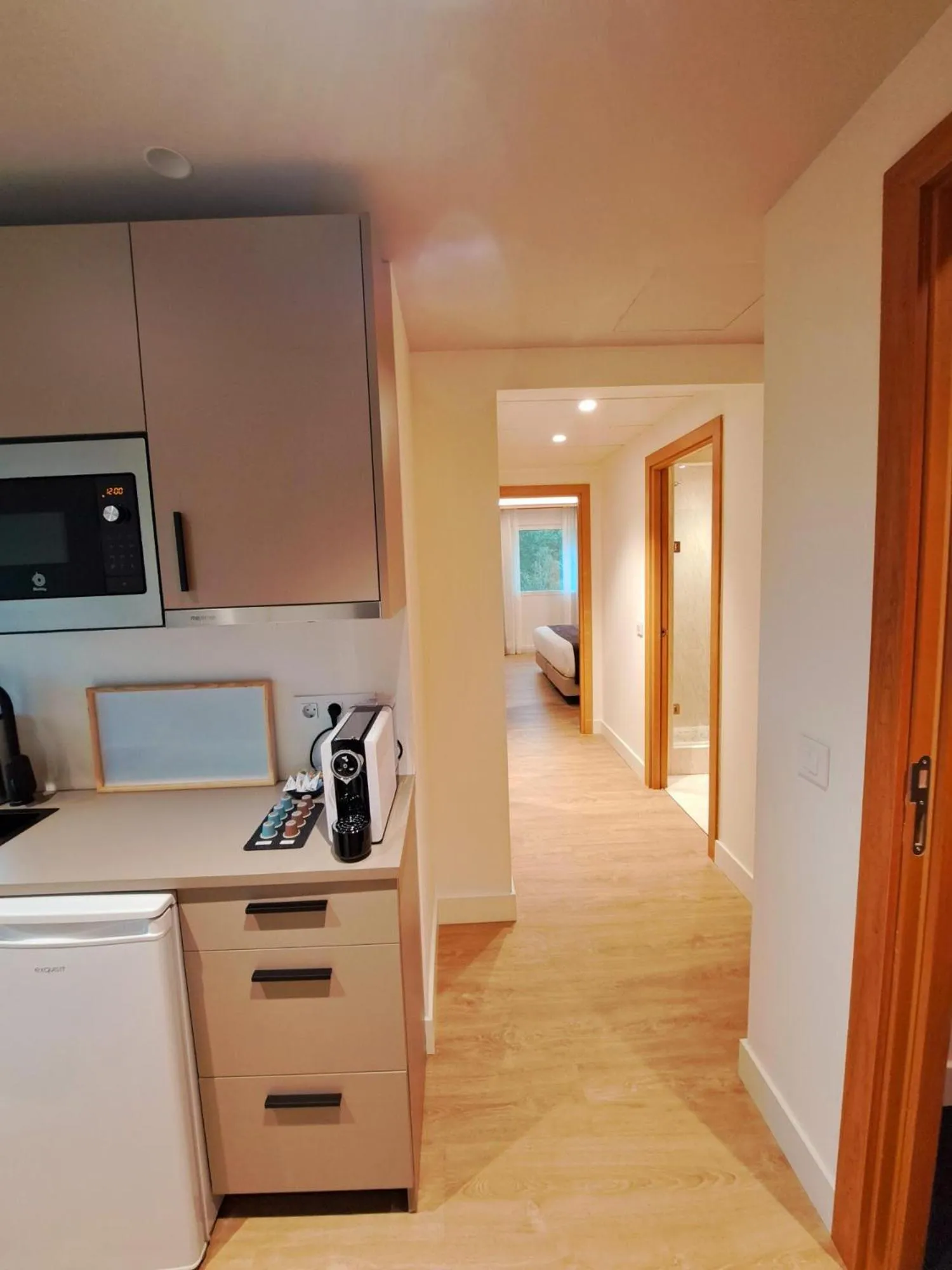 Kitchen or kitchenette in Hotel Puerta Santander