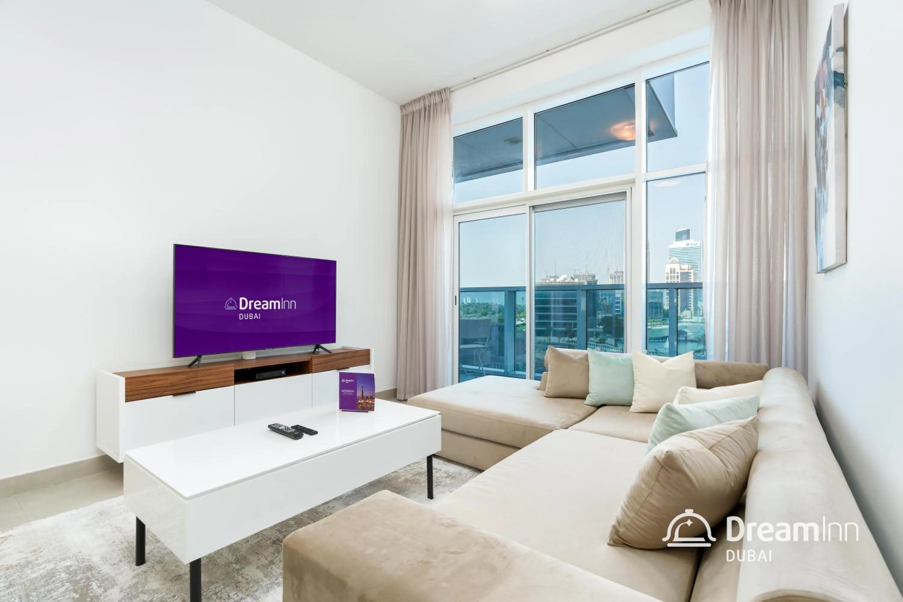 Living room in Dream Inn Apartments - Marina Arcade Tower