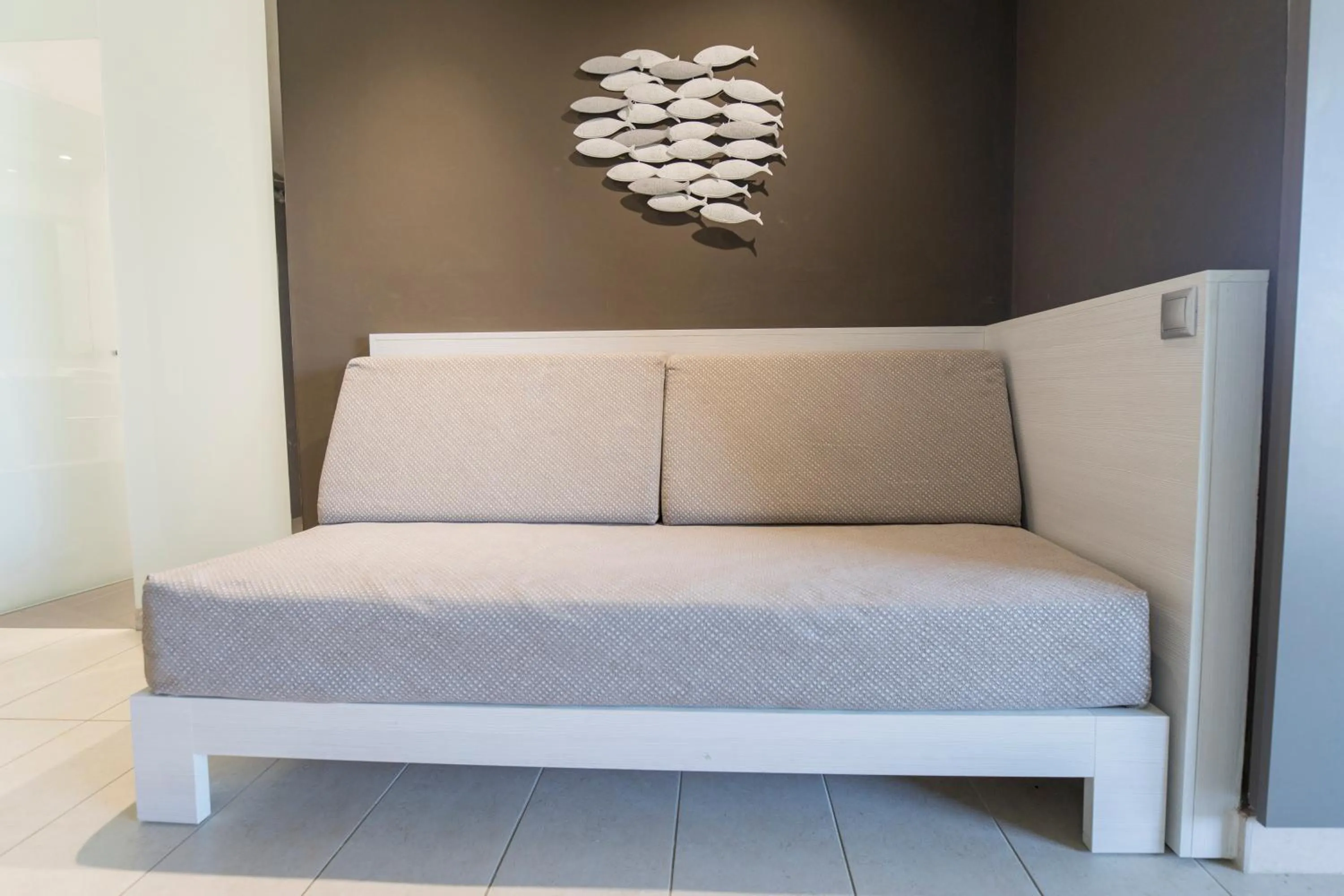 Decorative detail, Bed in Hotel Augustus