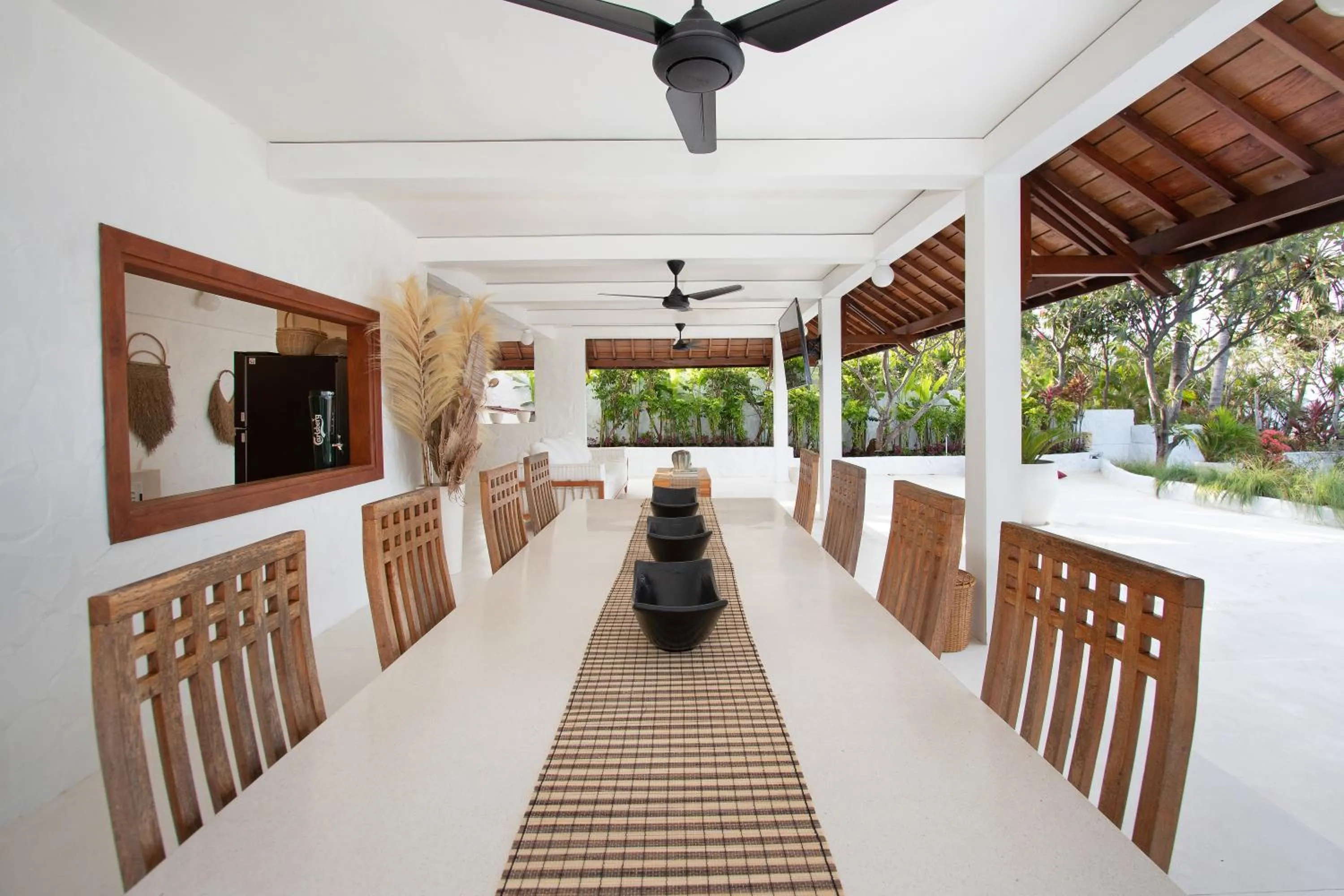 Seating area in Kanna Seafront Estate Tulamben