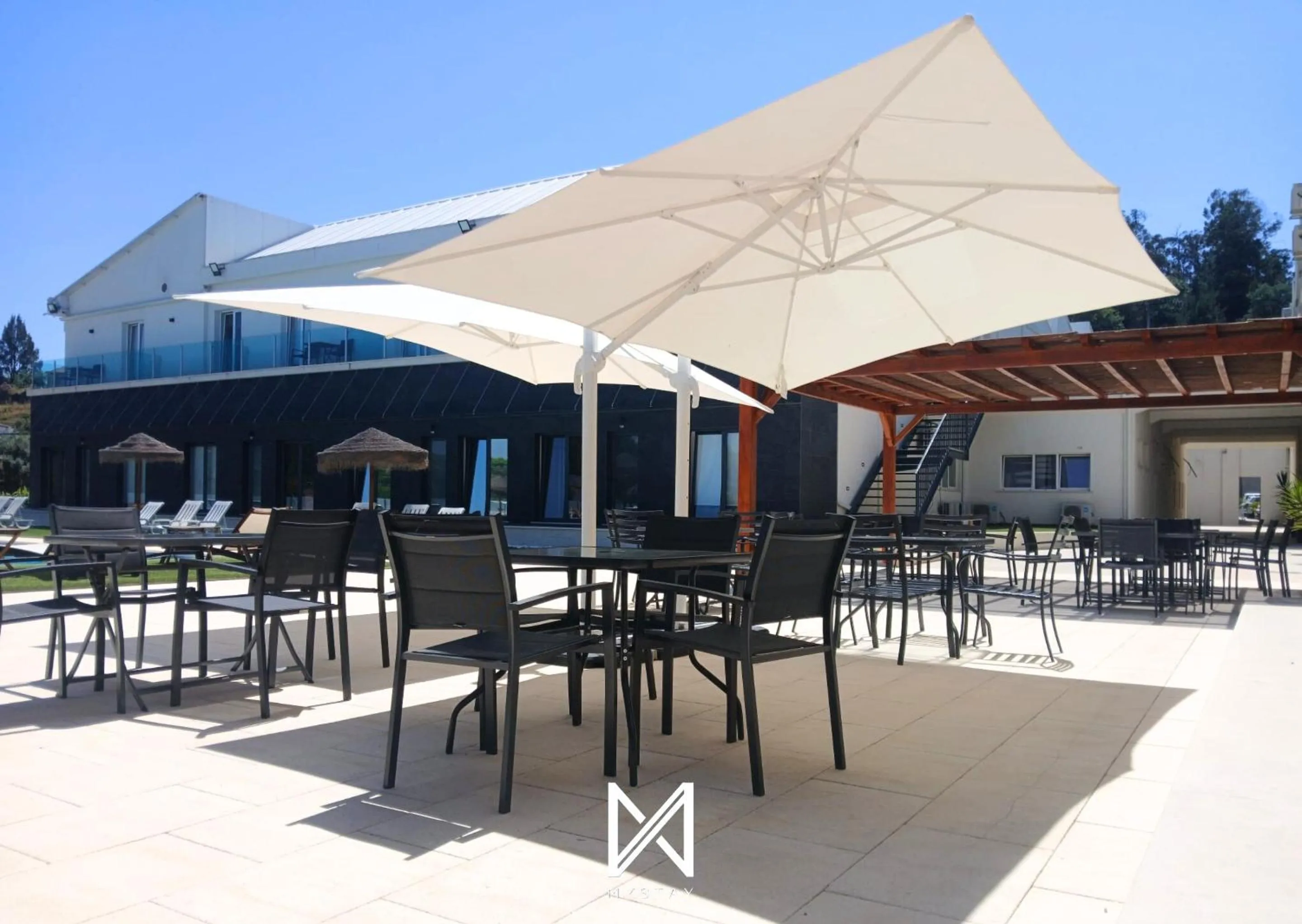 Patio in Hotel Lena Village