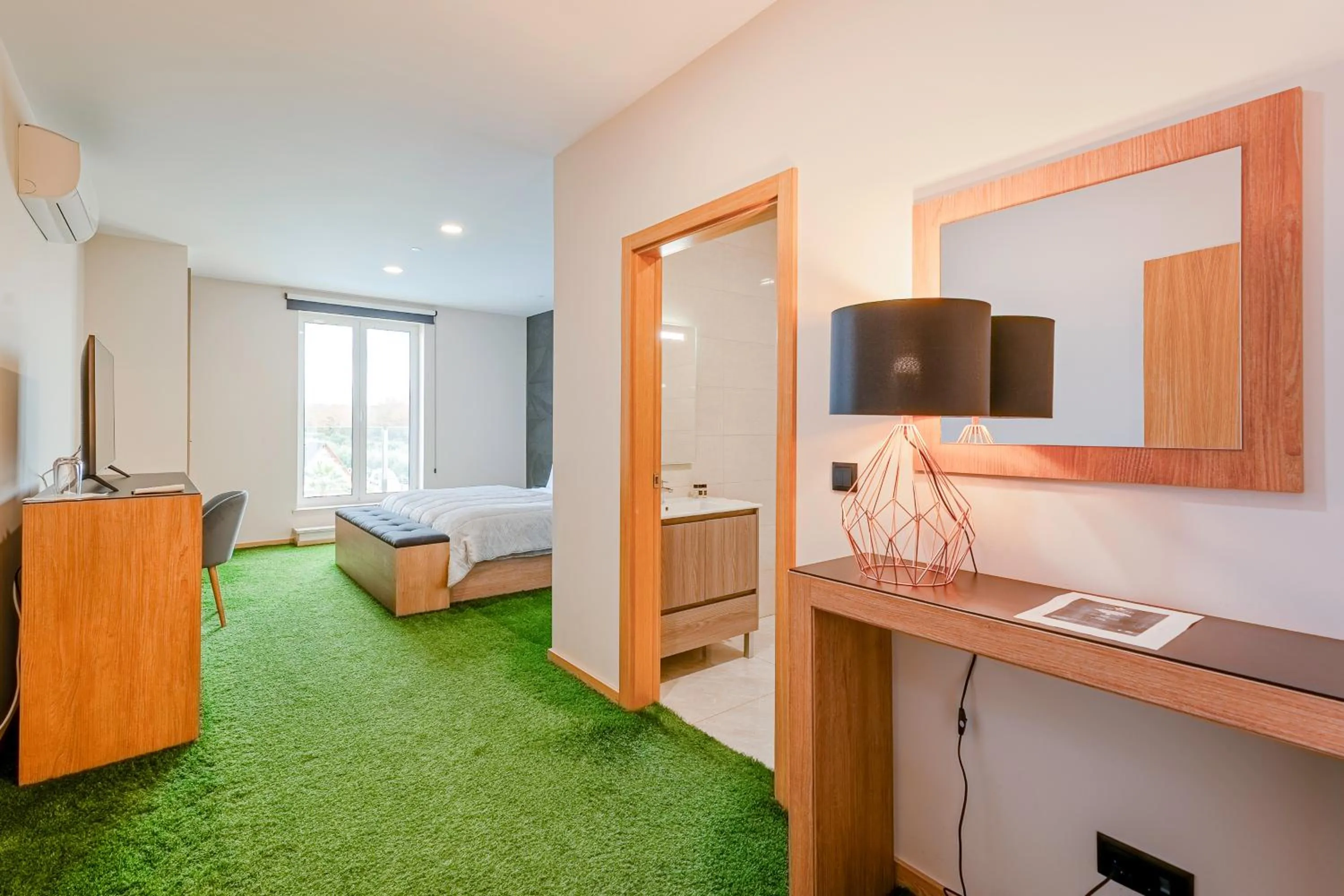 Communal lounge/ TV room, Bed in Lena Village Hotel and Spa