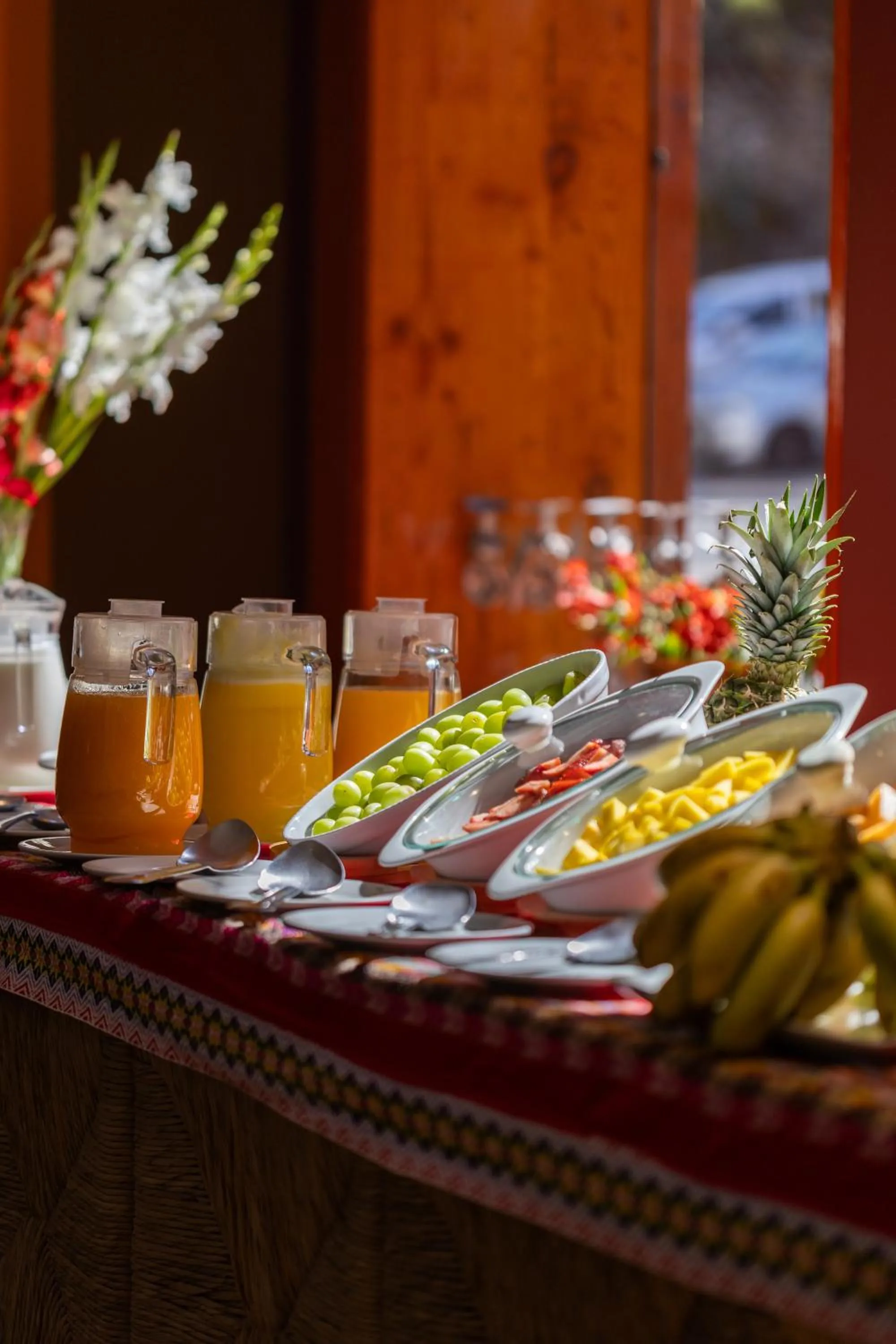 Buffet breakfast in Mamasara Cusco