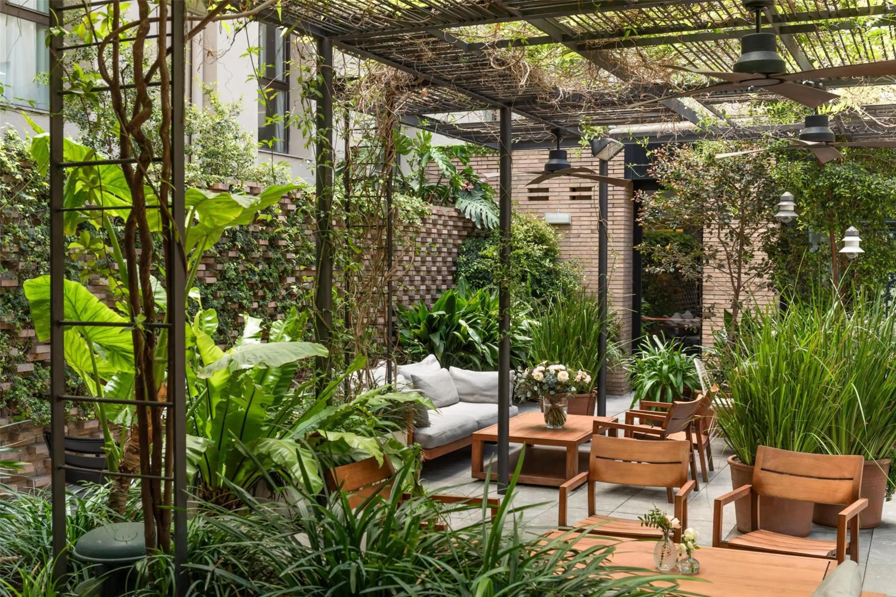 Pool view in Alexandra Barcelona Hotel, Curio Collection by Hilton