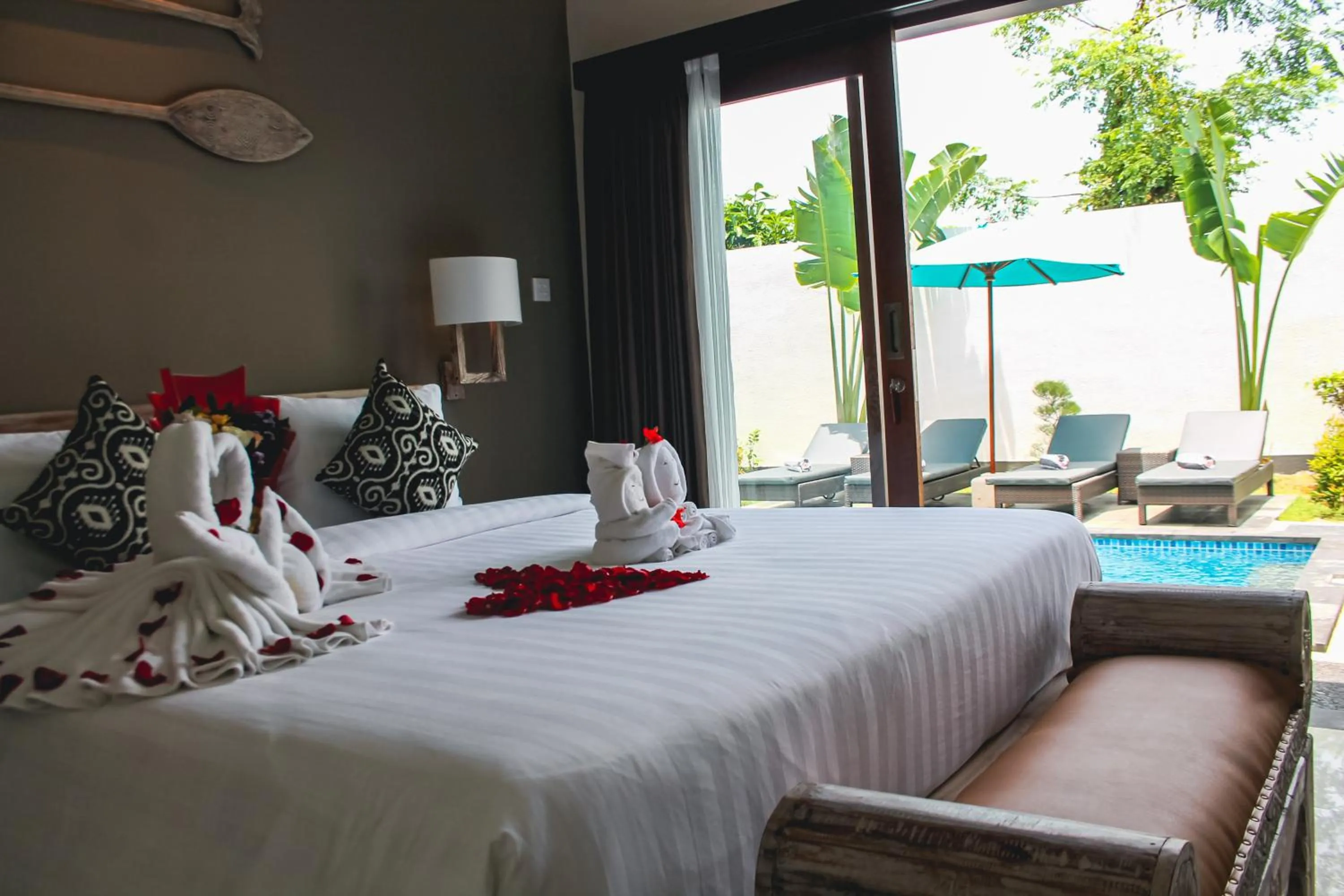 Bed in Kubu Garden Suites & Villas Nusa Dua