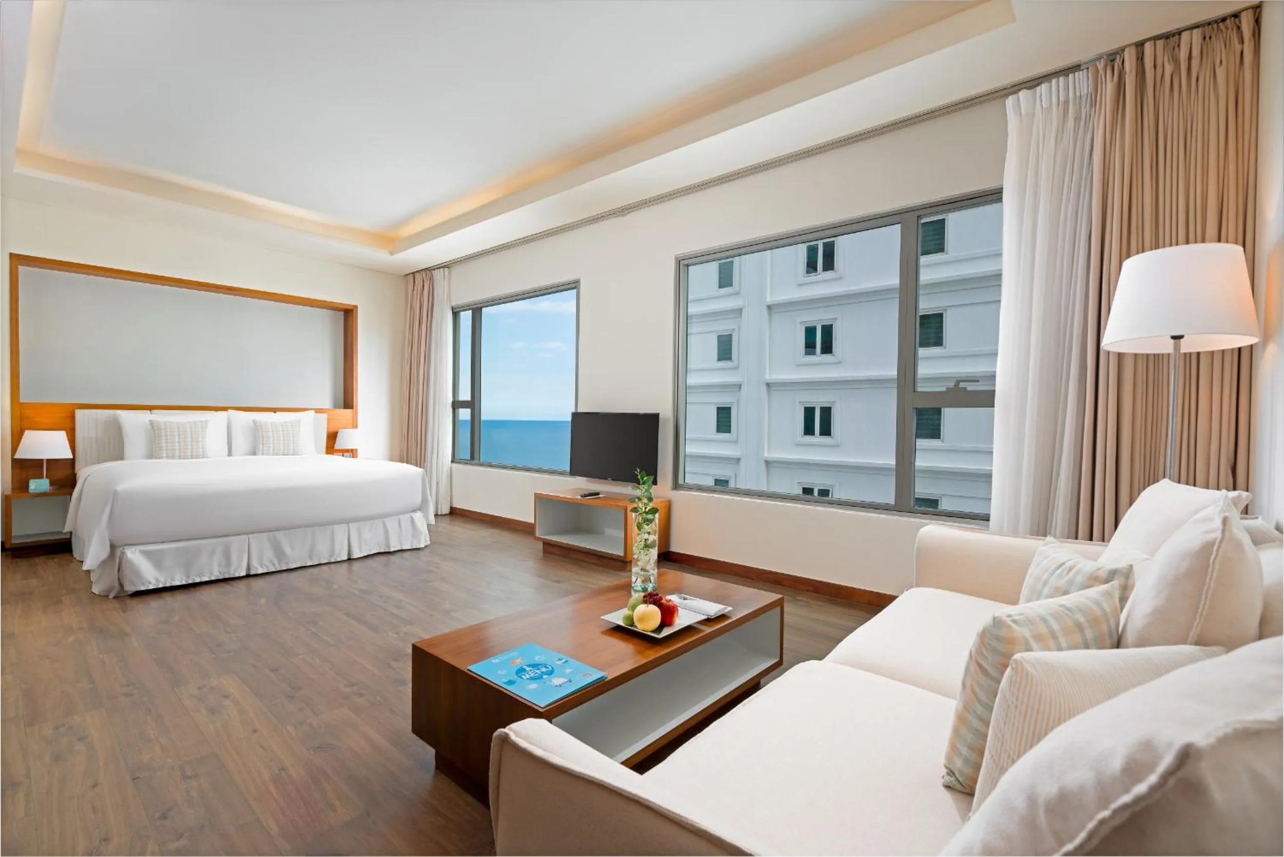 View (from property/room), Bed in A La Carte Da Nang Beach