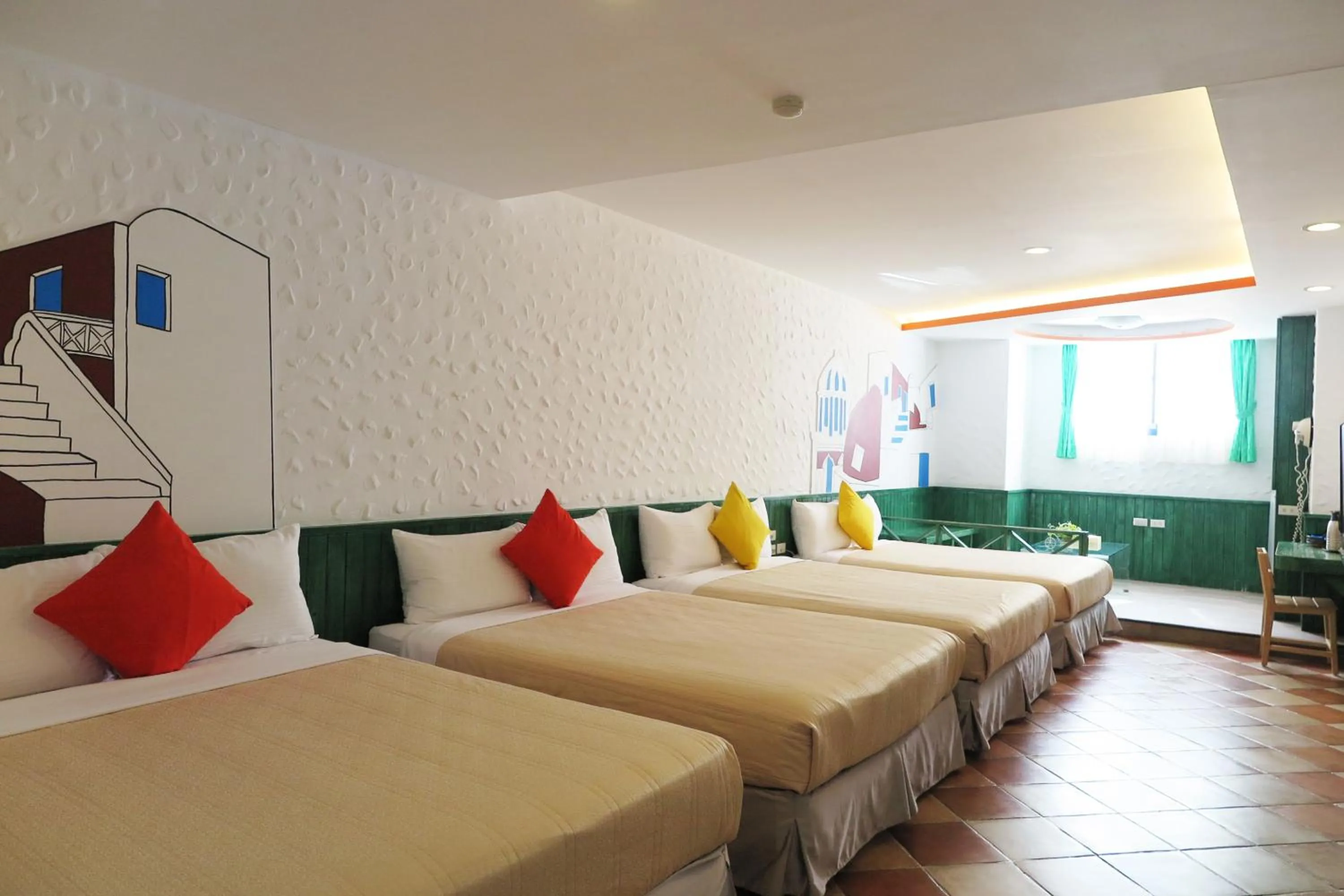 Bed in Kenting Sin Sin Hotel II