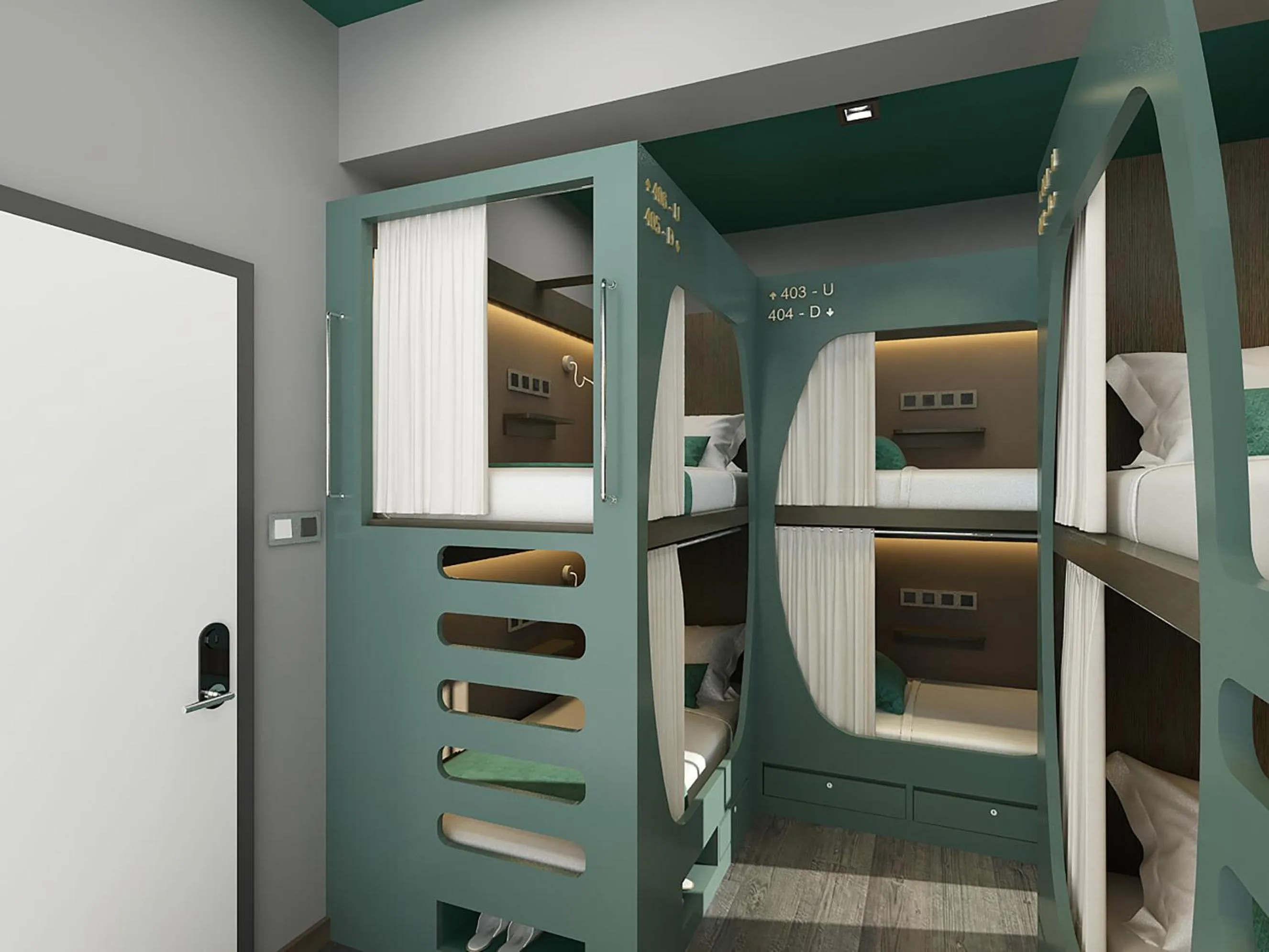 bunk bed in Signel Poshtel, the Rare Gem of North Borneo