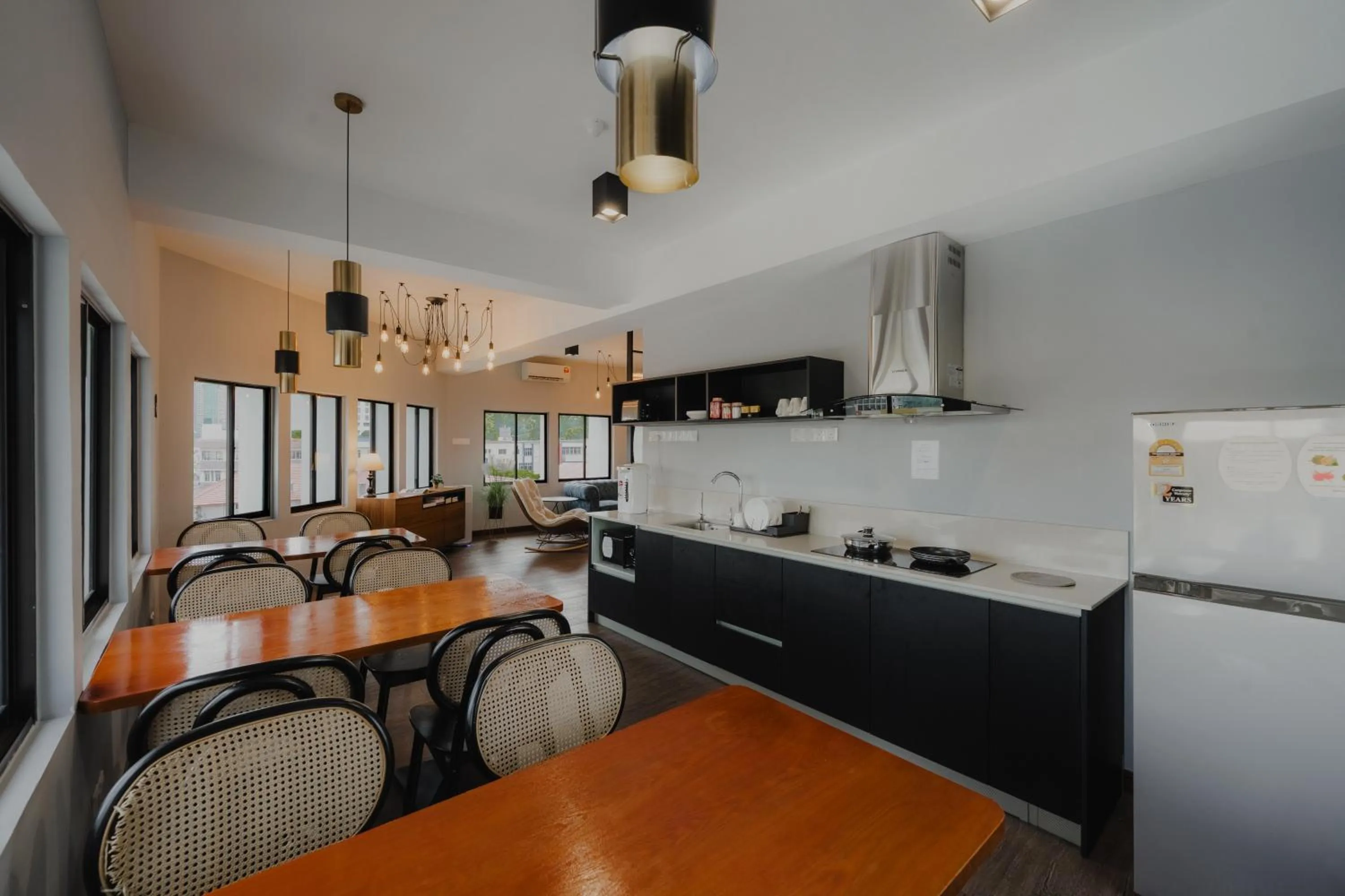 Communal kitchen in Signel Poshtel, the Rare Gem of North Borneo