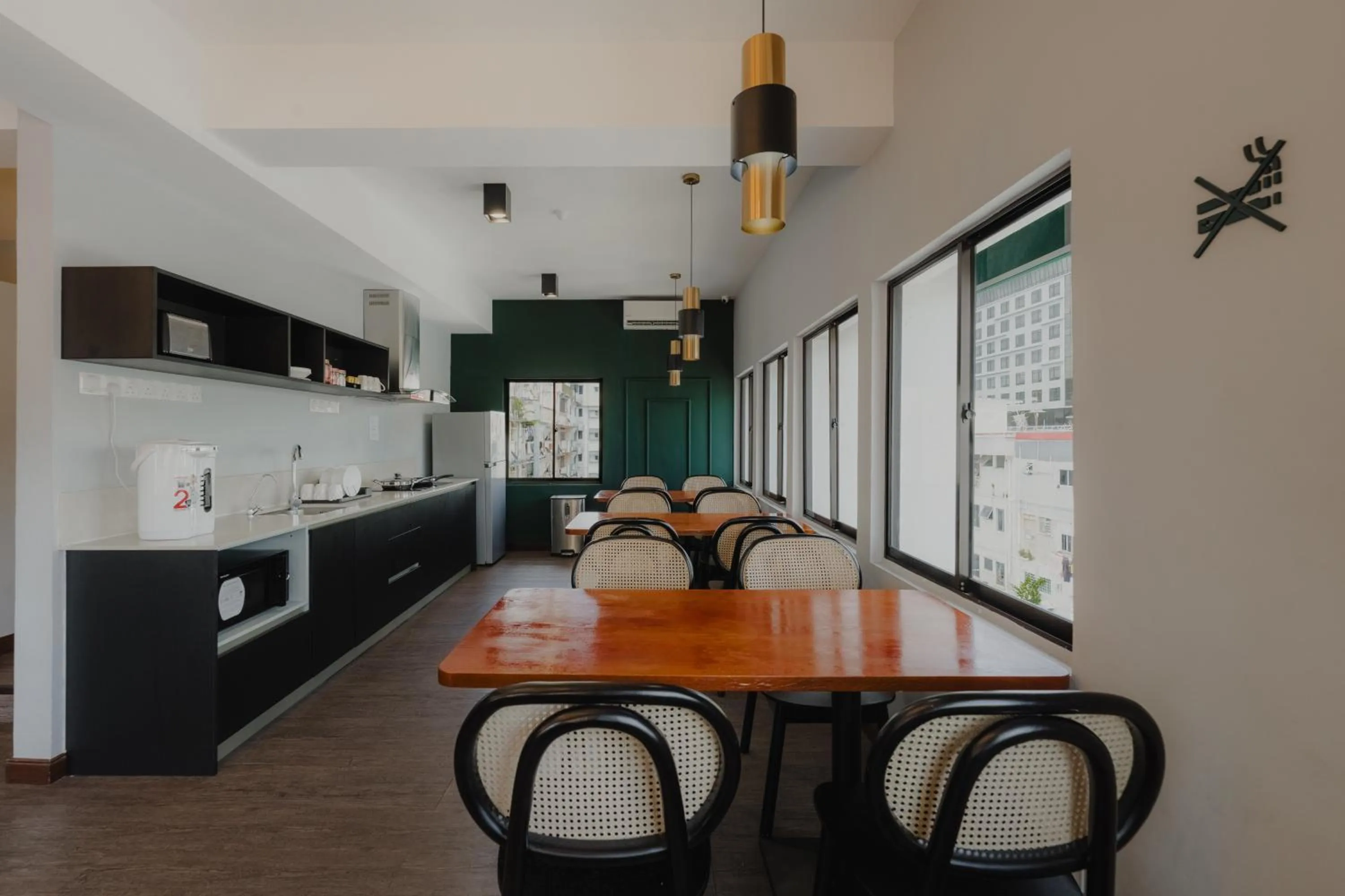 Kitchen or kitchenette in Signel Poshtel, the Rare Gem of North Borneo